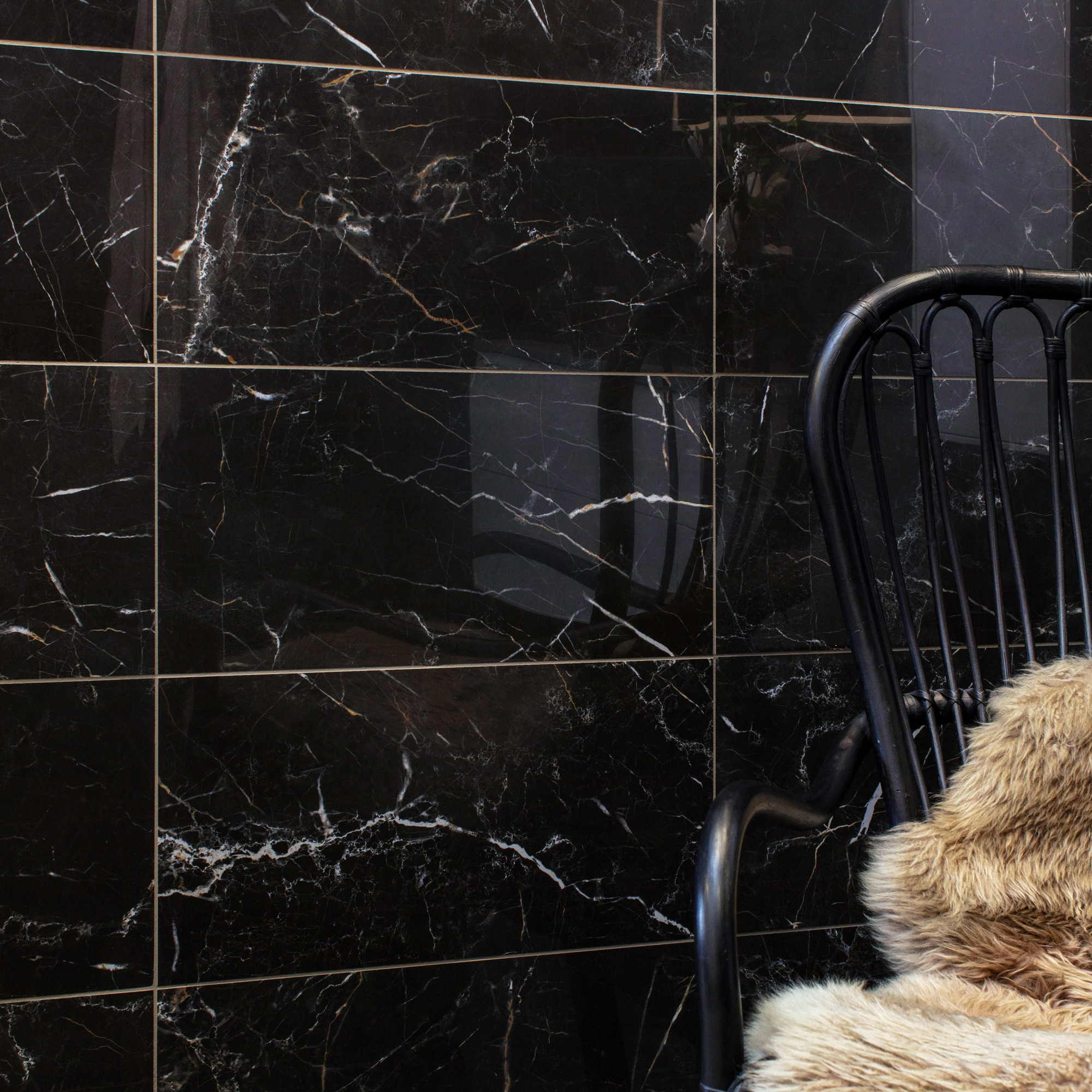 Klinker Ceramiche Keope Elements Lux Port Laurent Sort 60x60 cm