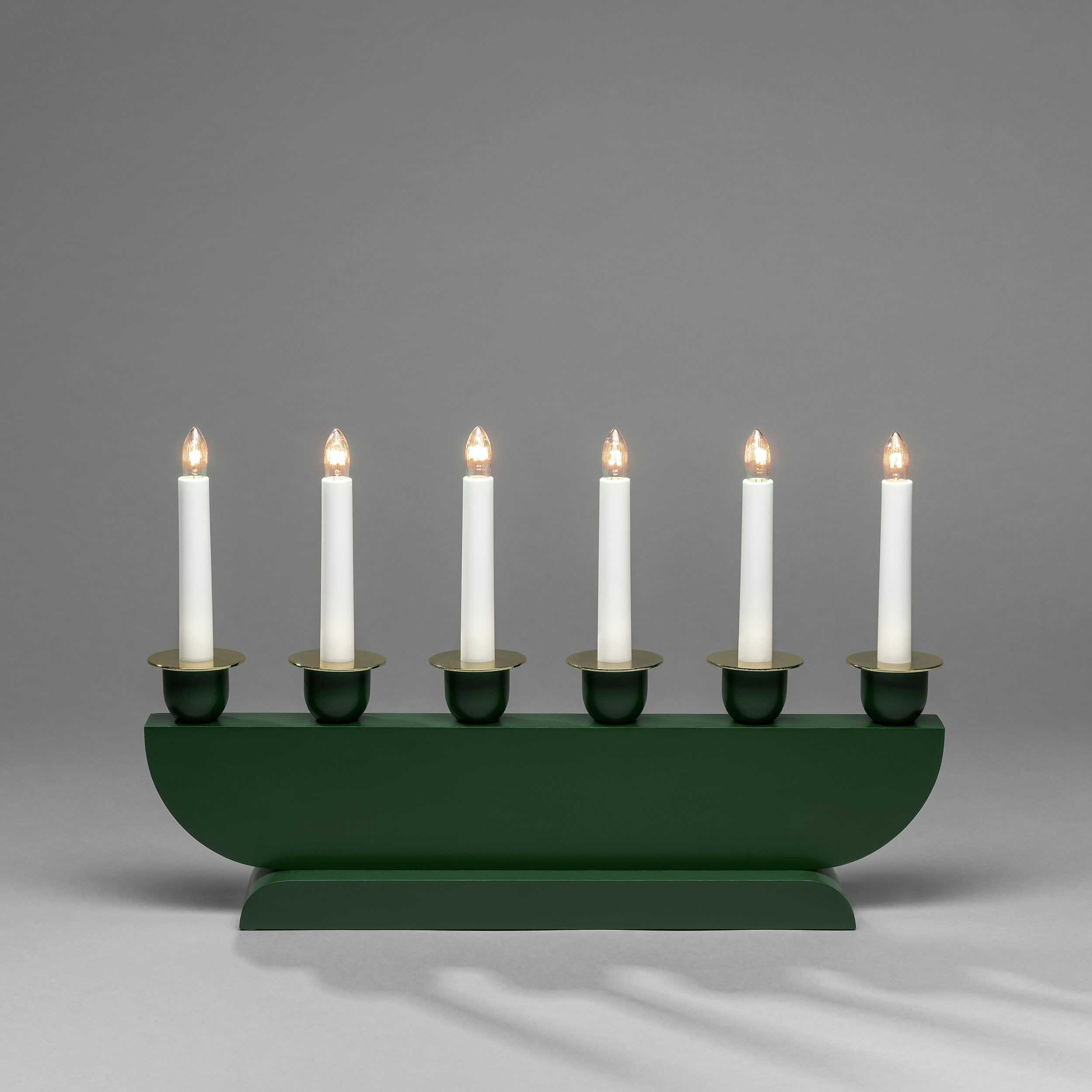Adventstake Gnosjö Konstsmide 6L Messingdekor
