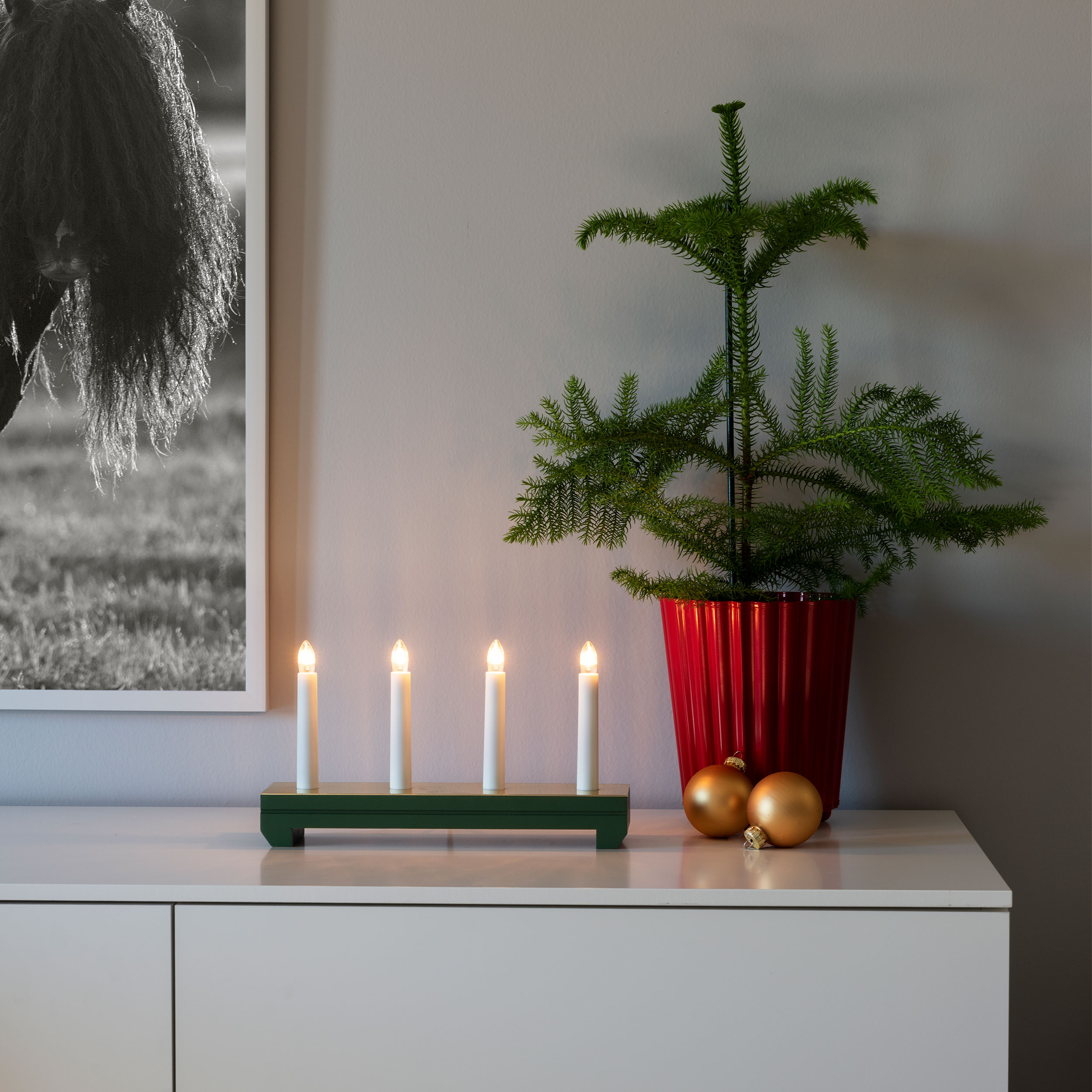 Adventstake Gnosjö Konstsmide 4L Deko Plate