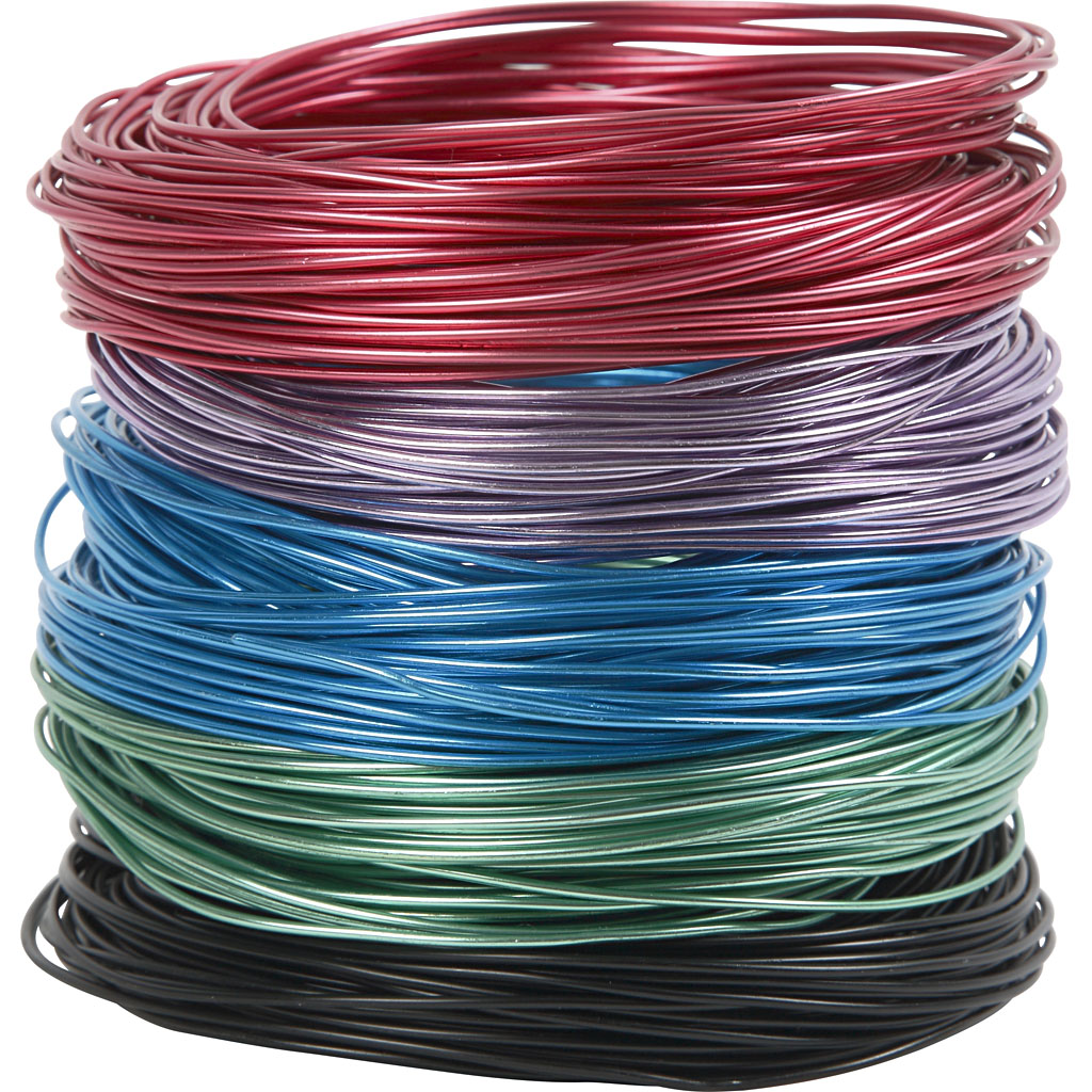 Bonzaitråd Creativ Company Ass Farger Tykkelse 1,5 mm 5 stk 20 m/1 Pk