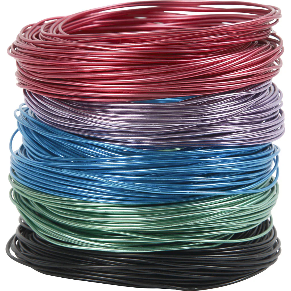Bonzaitråd Creativ Company Ass Farger Tykkelse 1,5 mm 5 stk 20 m/1 Pk