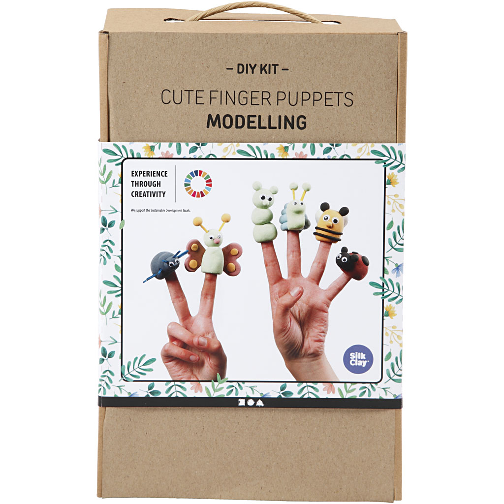 Materiellsett Creativ Company Søte Fingerdukker 1 Sett