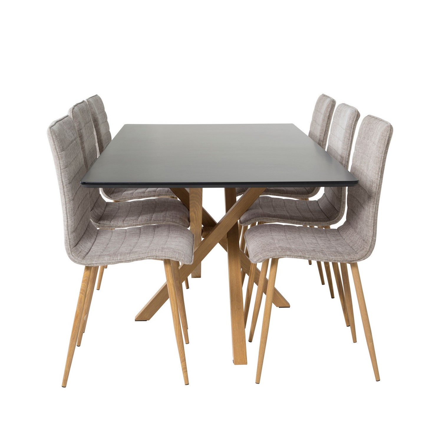 Spisegruppe Venture Home Piazza med 6stk Windu Stoler