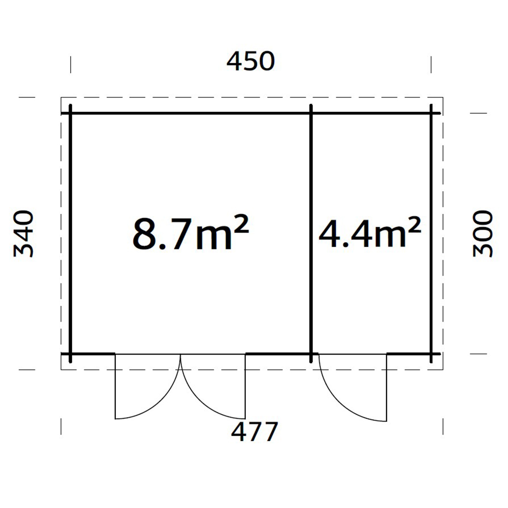 Gjestehytte Palmako Ella 13,5 m2