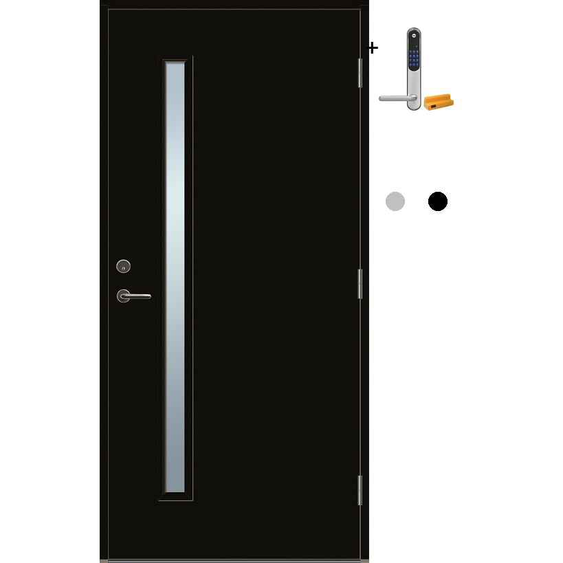 Ytterdør Tundøren Tun 351 med Yale Doorman Classic Home