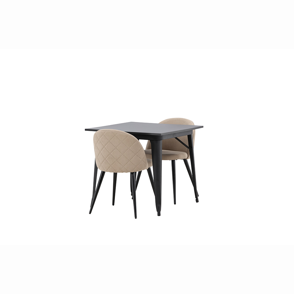 Spisegruppe Venture Home Tempe med 2 Velvet Stitches Stoler