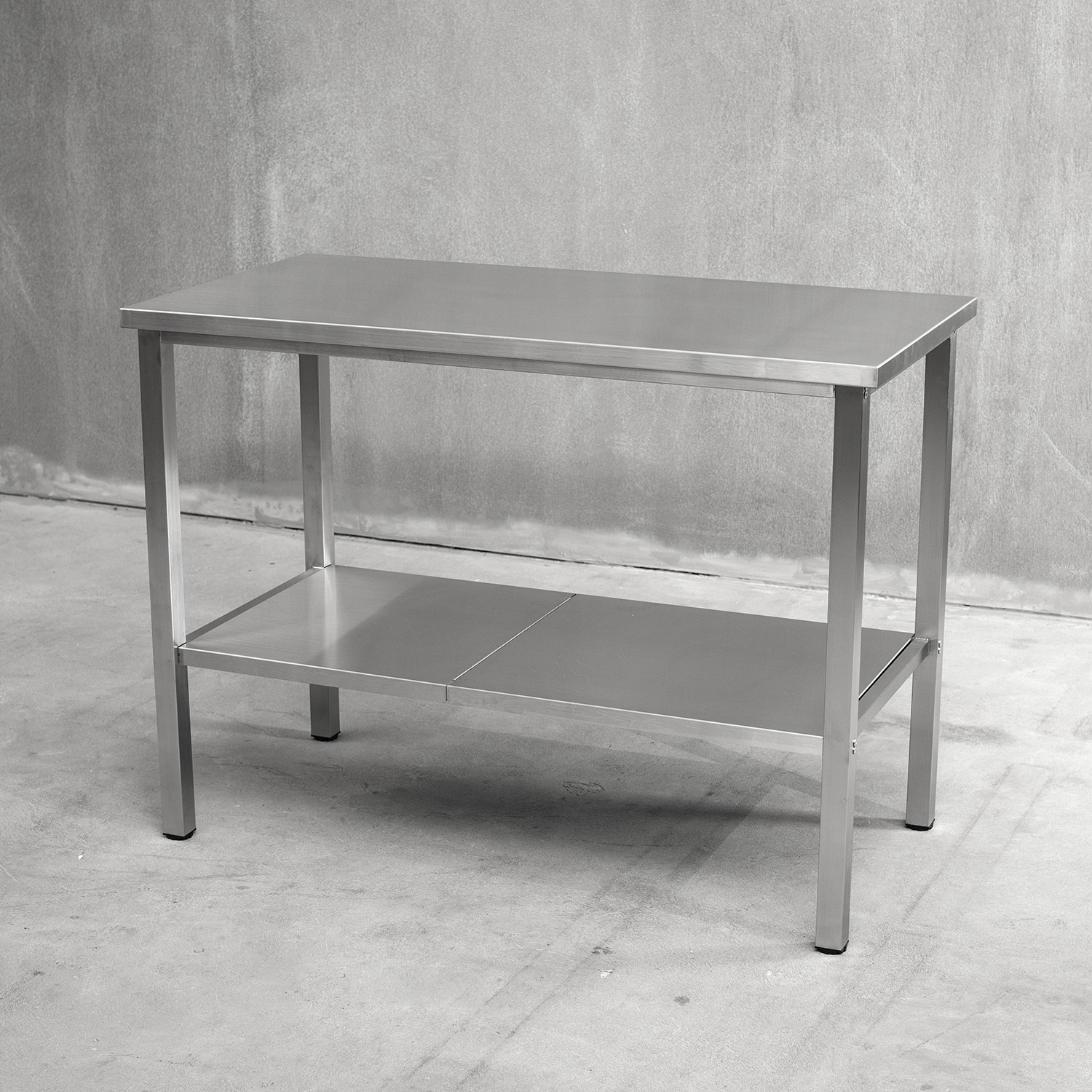 Benkestativ Vilan Stainless Variant Stativ med Toppplate & Underhylle