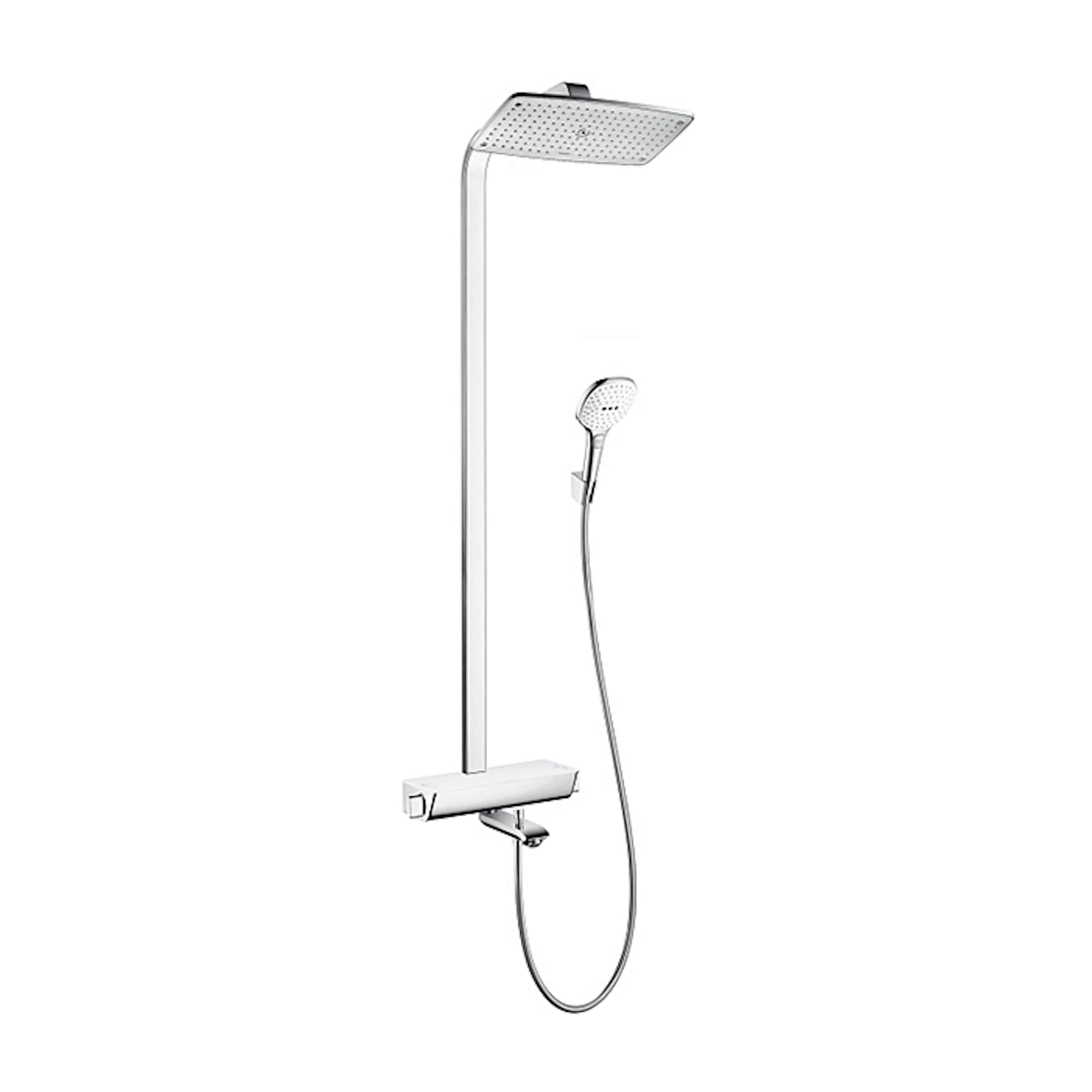 Takdusjsett Hansgrohe Raindance Select 360 Showerpipe med Badekarbatteri