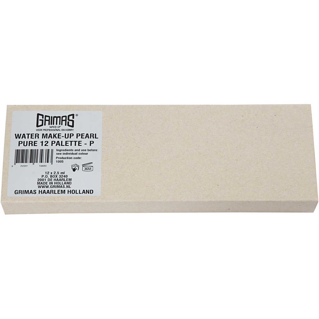 Ansiktsmaling Creativ Company Grimas Perlemorsfarger 12x25 ml/1 stk