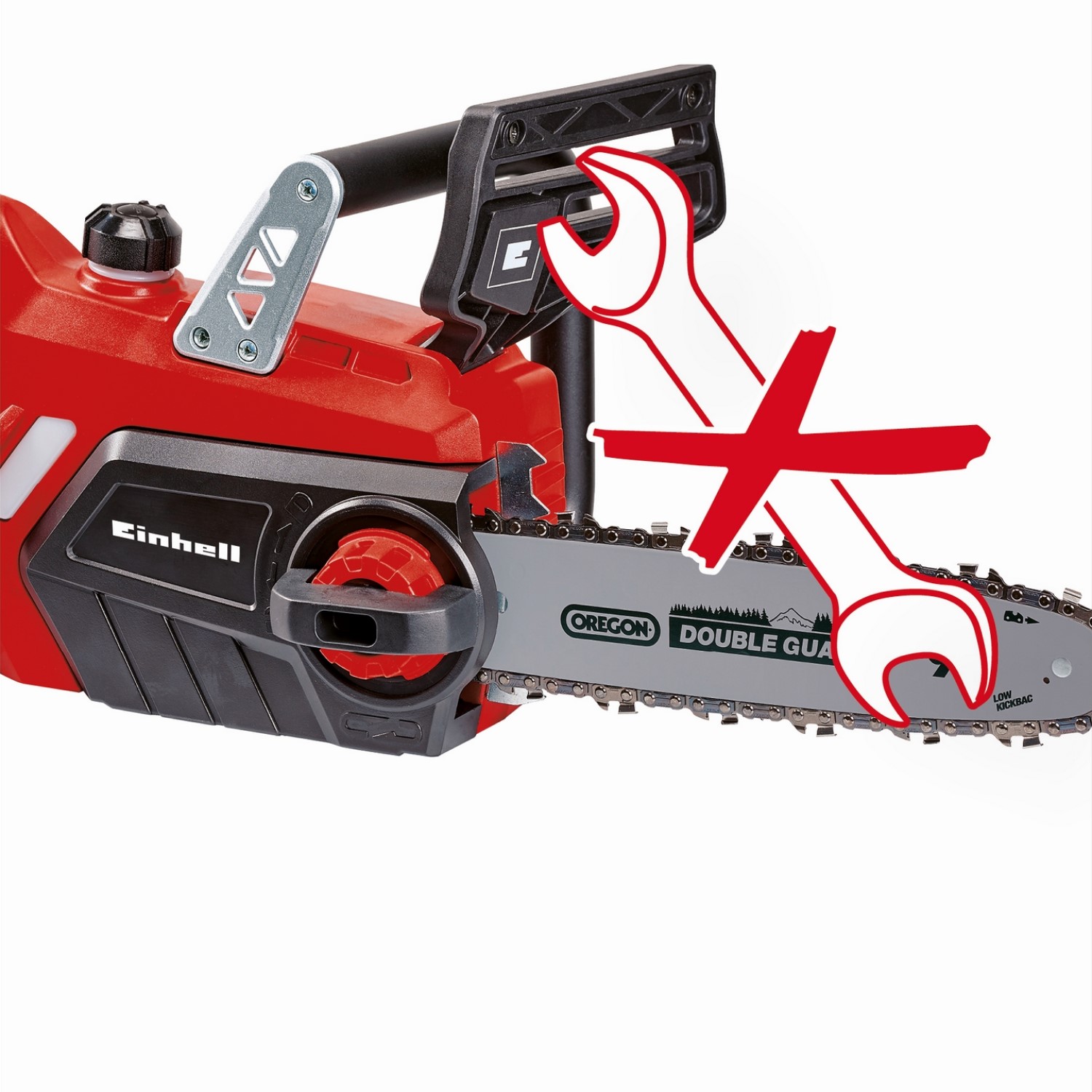 Kjedesag Einhell GE-LC 18 Li Solo 250 mm uten Batteri