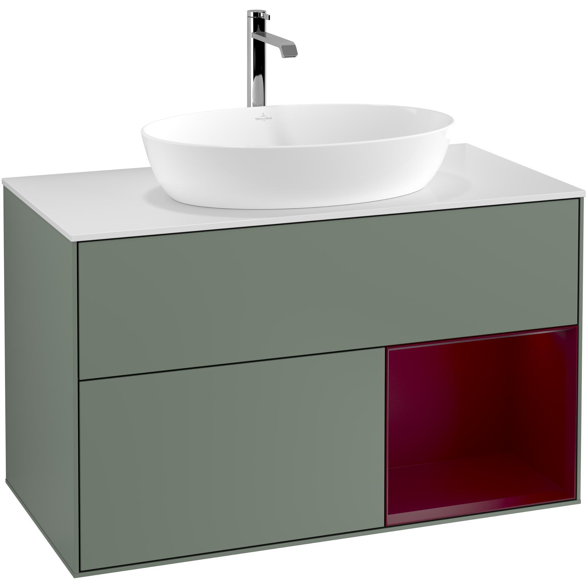 Tvättställsskåp Villeroy & Boch Finion med 2 Lådor Hylla och Bänkskiva för Fristående Tvättställ från Artis & Collaro