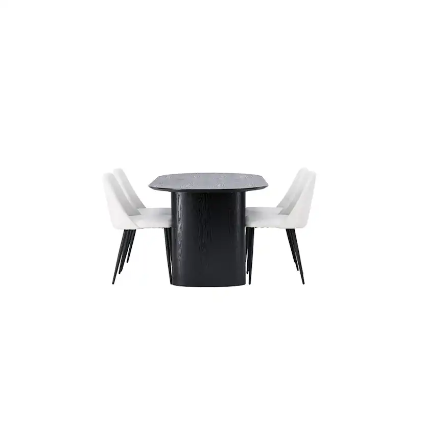Spisegruppe Venture Home Isolde med 4 stk Night Stoler