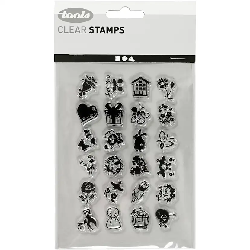 Silikonstempel Creativ Company Små Søte Hilsninger