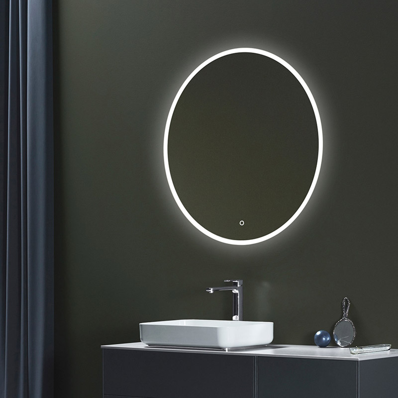 Spegel Hafa Store Rund LED