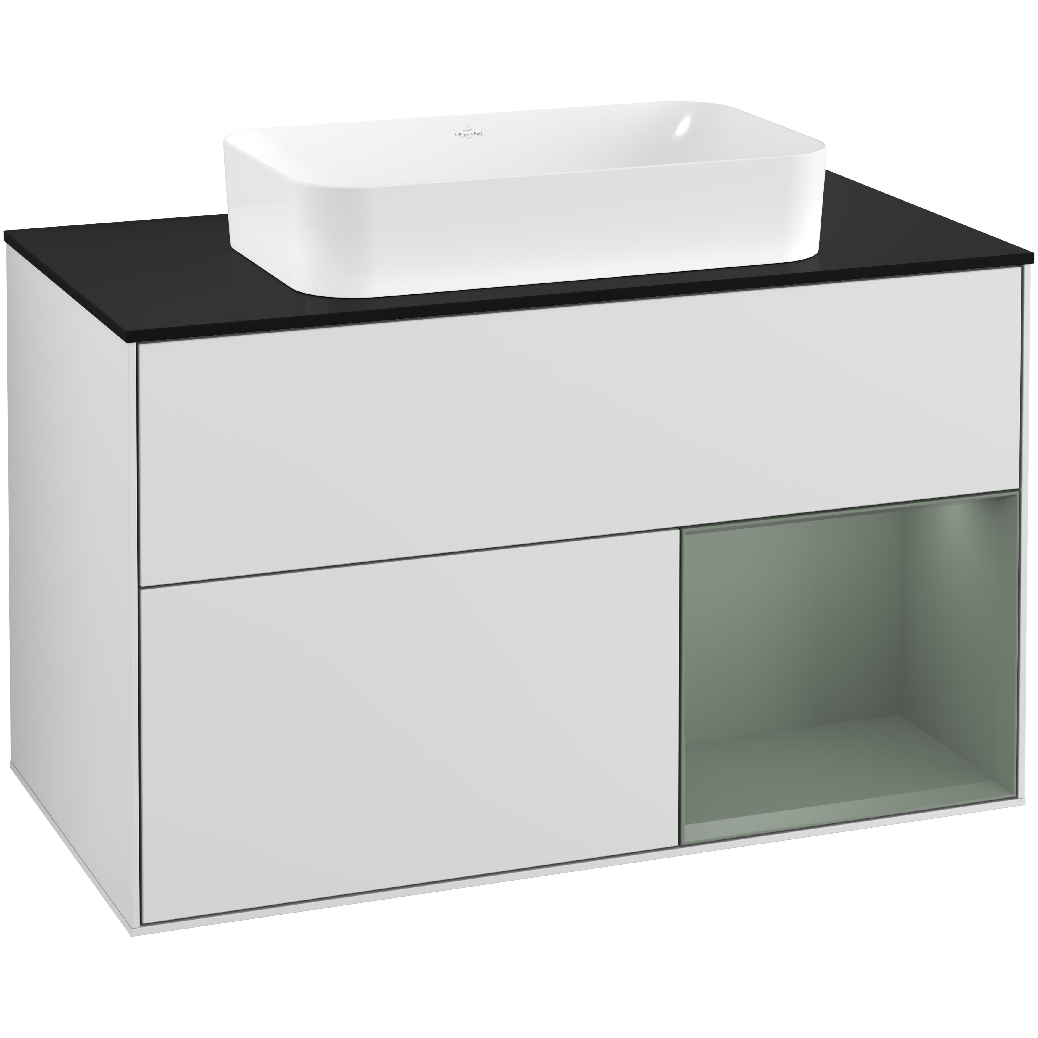 Tvättställsskåp Villeroy & Boch Finion med 2 Lådor Hylla och Bänkskiva för Fristående Tvättställ