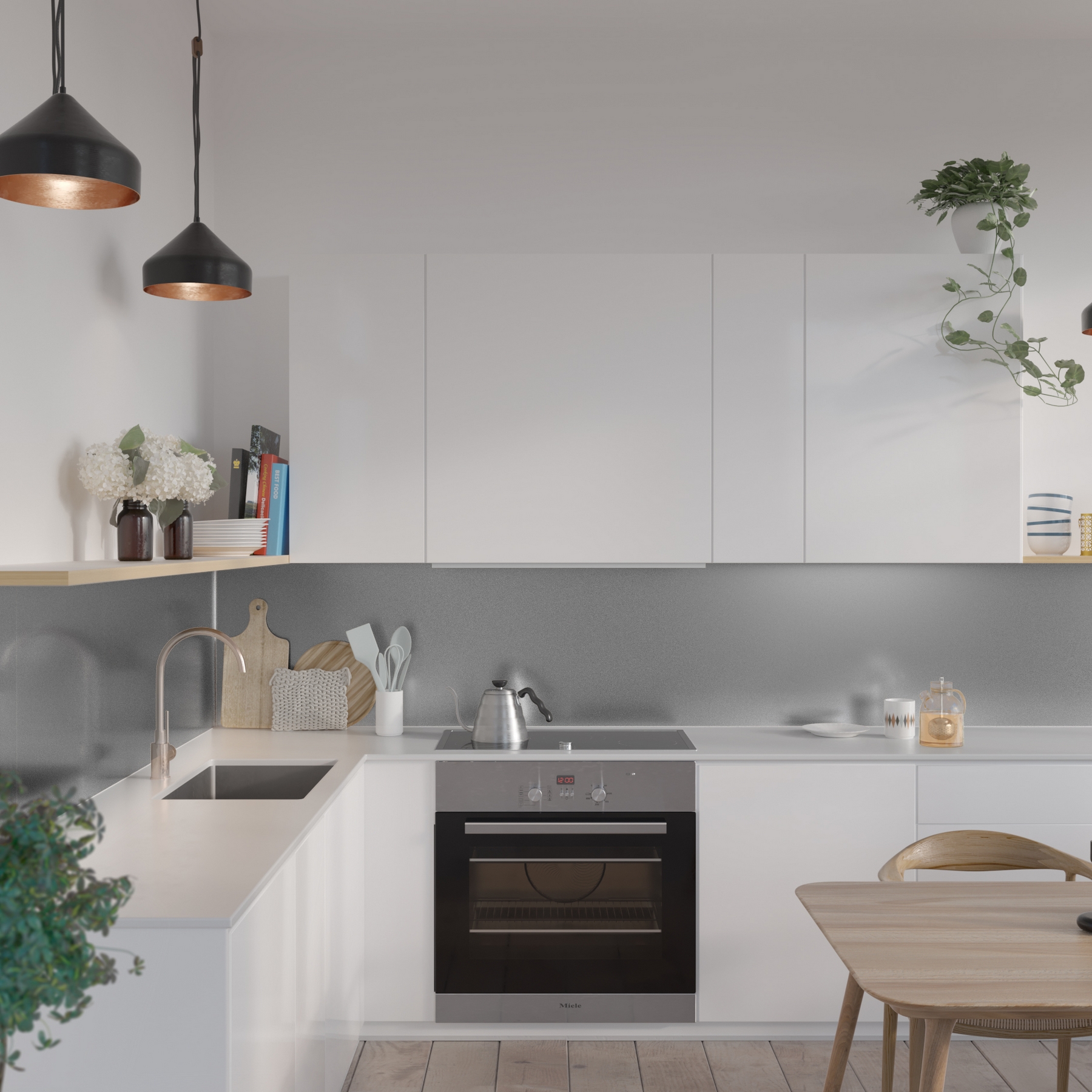 KJØKKENPL 5003-K00 STEEL Lengde: 580 mm