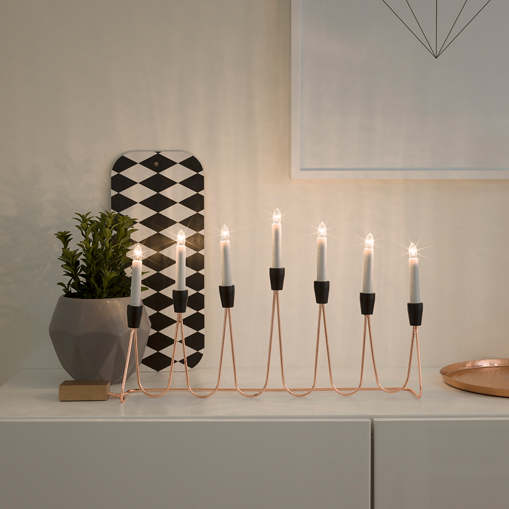 Adventstake Gnosjö Konstsmide 7L Kobber