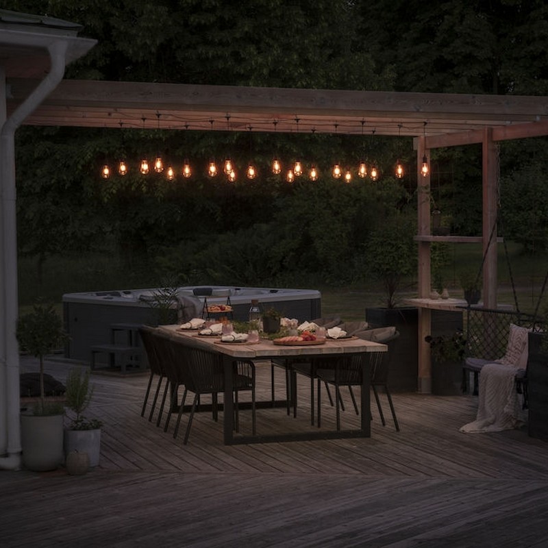 Startsett Gnosjö Konstsmide E27 10 Amber LED Dimmer