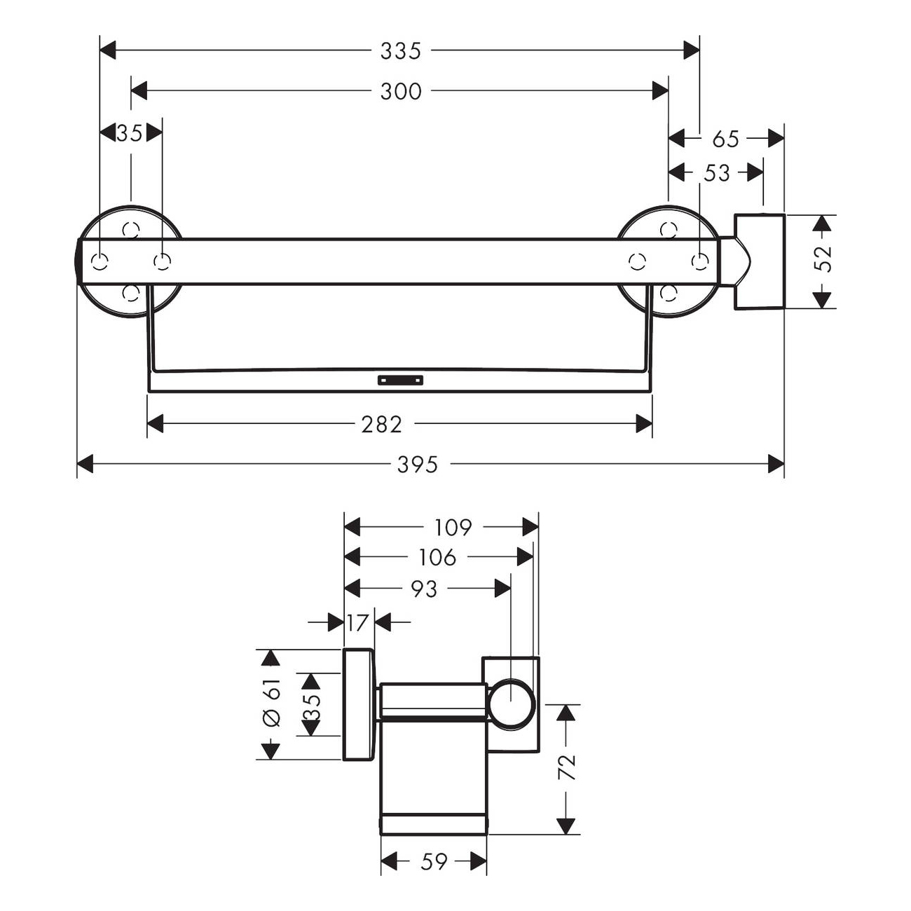 Dusjholder Hansgrohe Unica