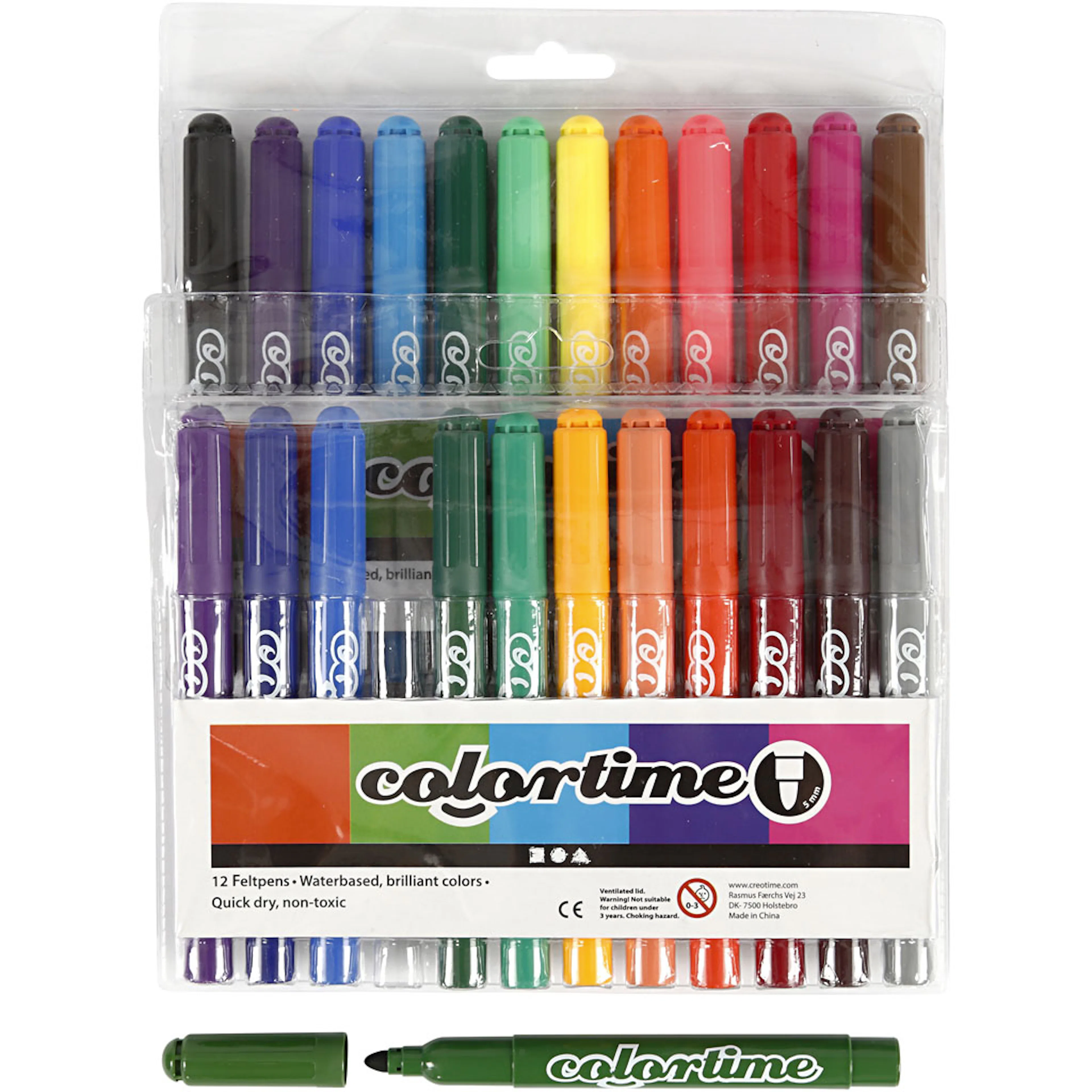 Tusjpenner Creativ Company Colortime Strek 5 mm 1 Pk