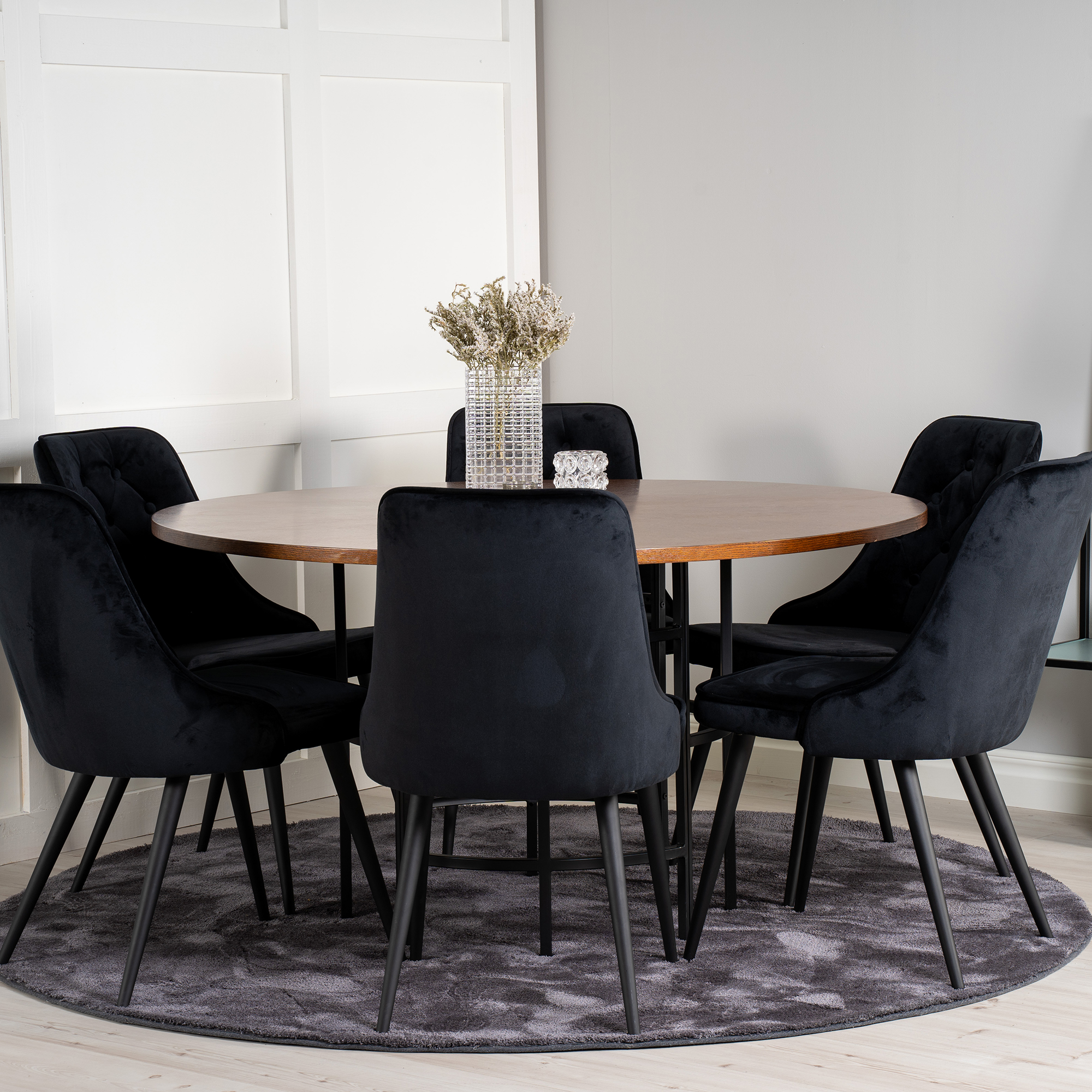 Spisegruppe furniture/fashion Copenhagen med 6 Vera Stoler