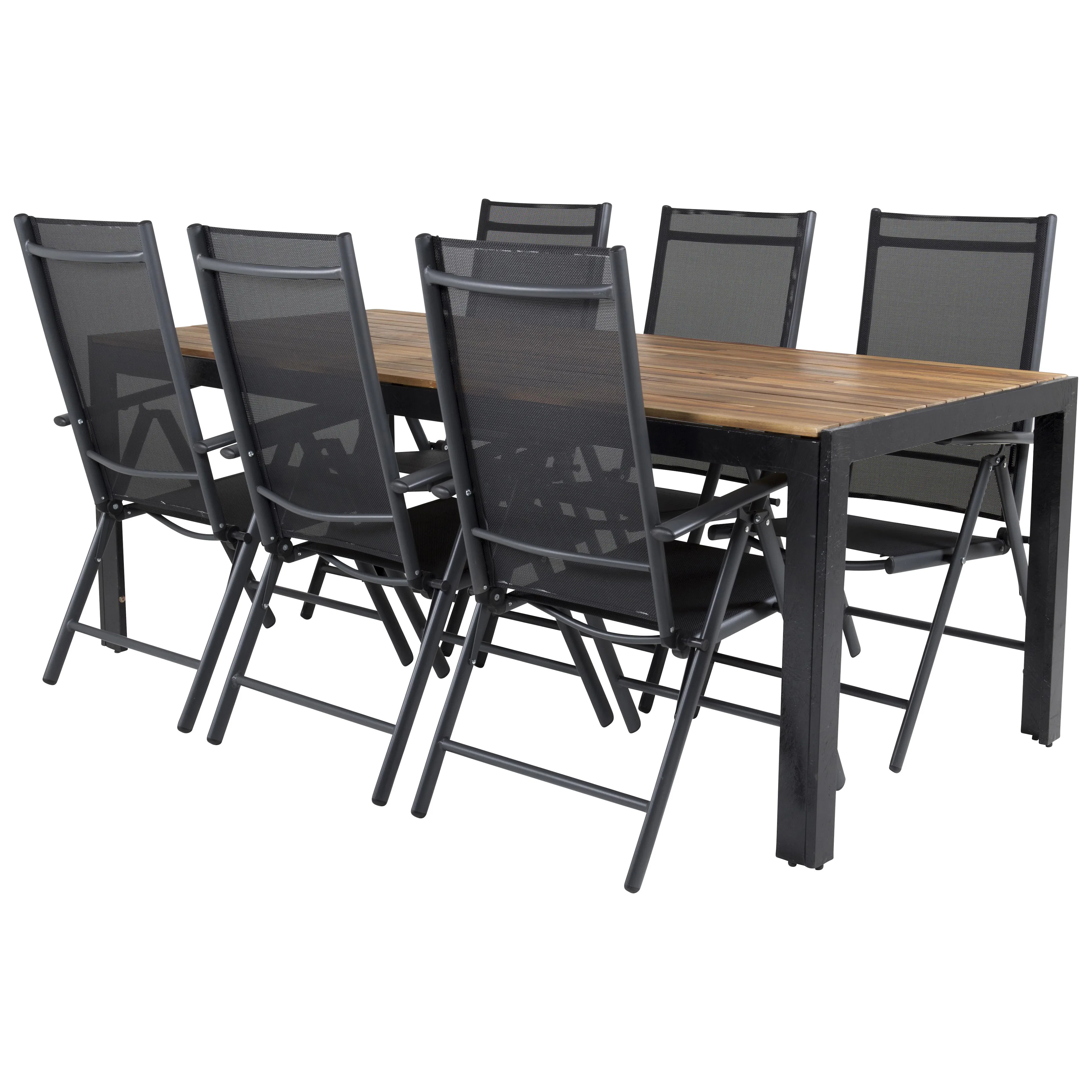Spisegruppe Venture Home Berfin med 6 Bront Spisestoler