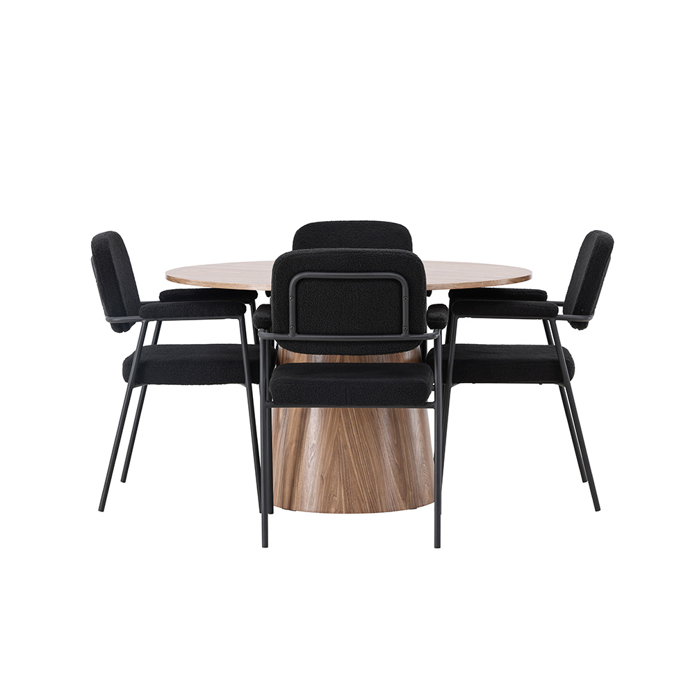 Spisegruppe Venture Home Lanzo med 4 Yesterday Stoler
