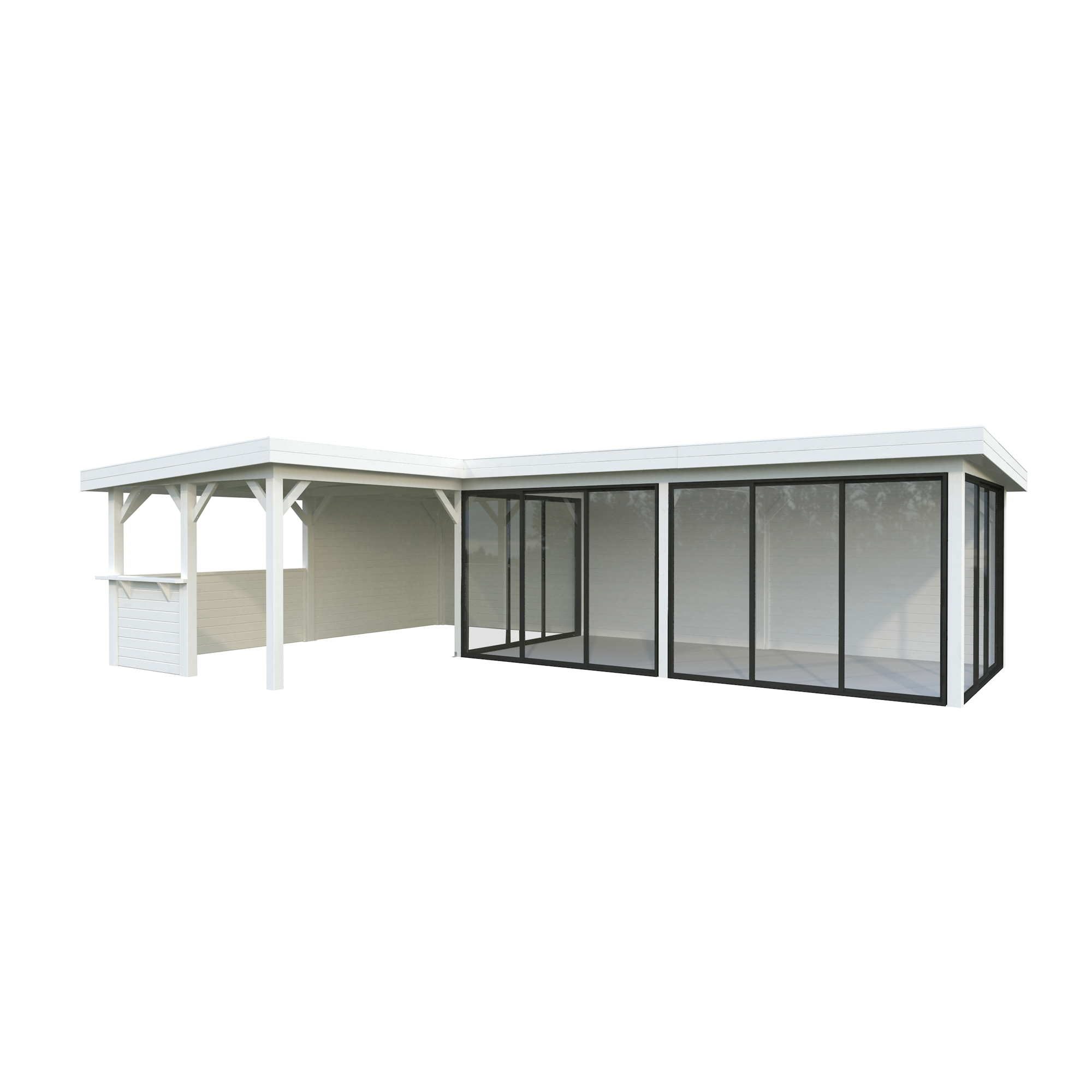 Lenna 33,2 m2 Set 421 Slide PNT9016W5 Behandling: Malt hvit