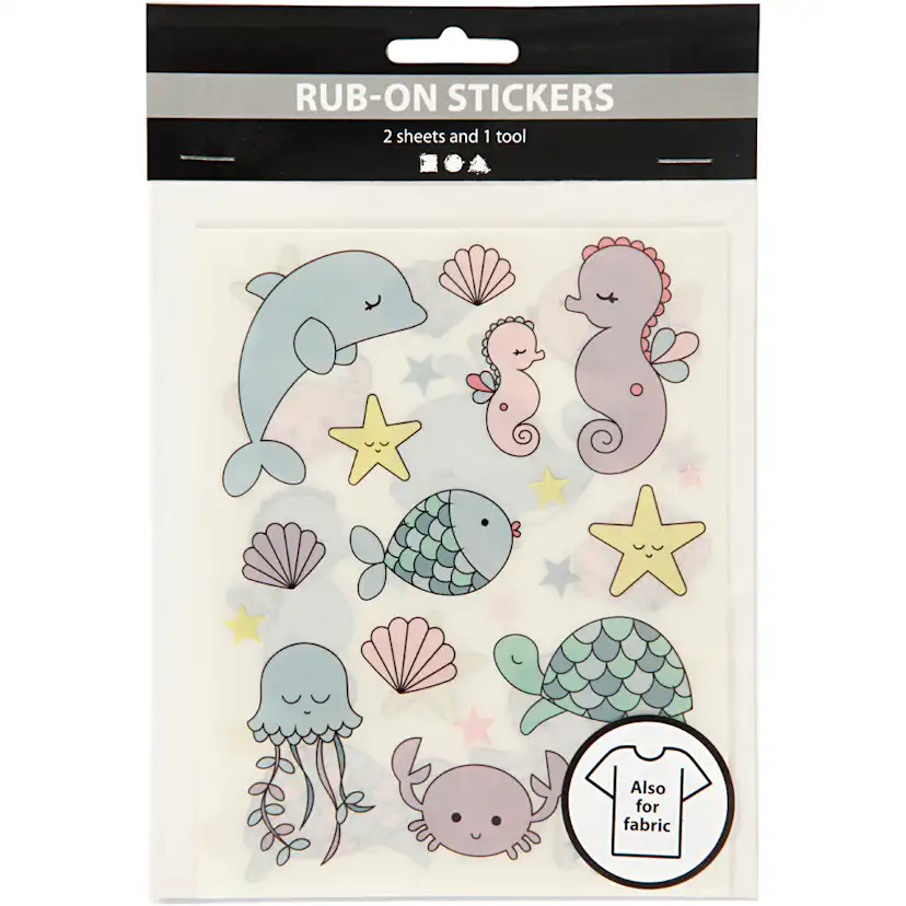 Rub-on-Merkelapper Creativ Company Havet