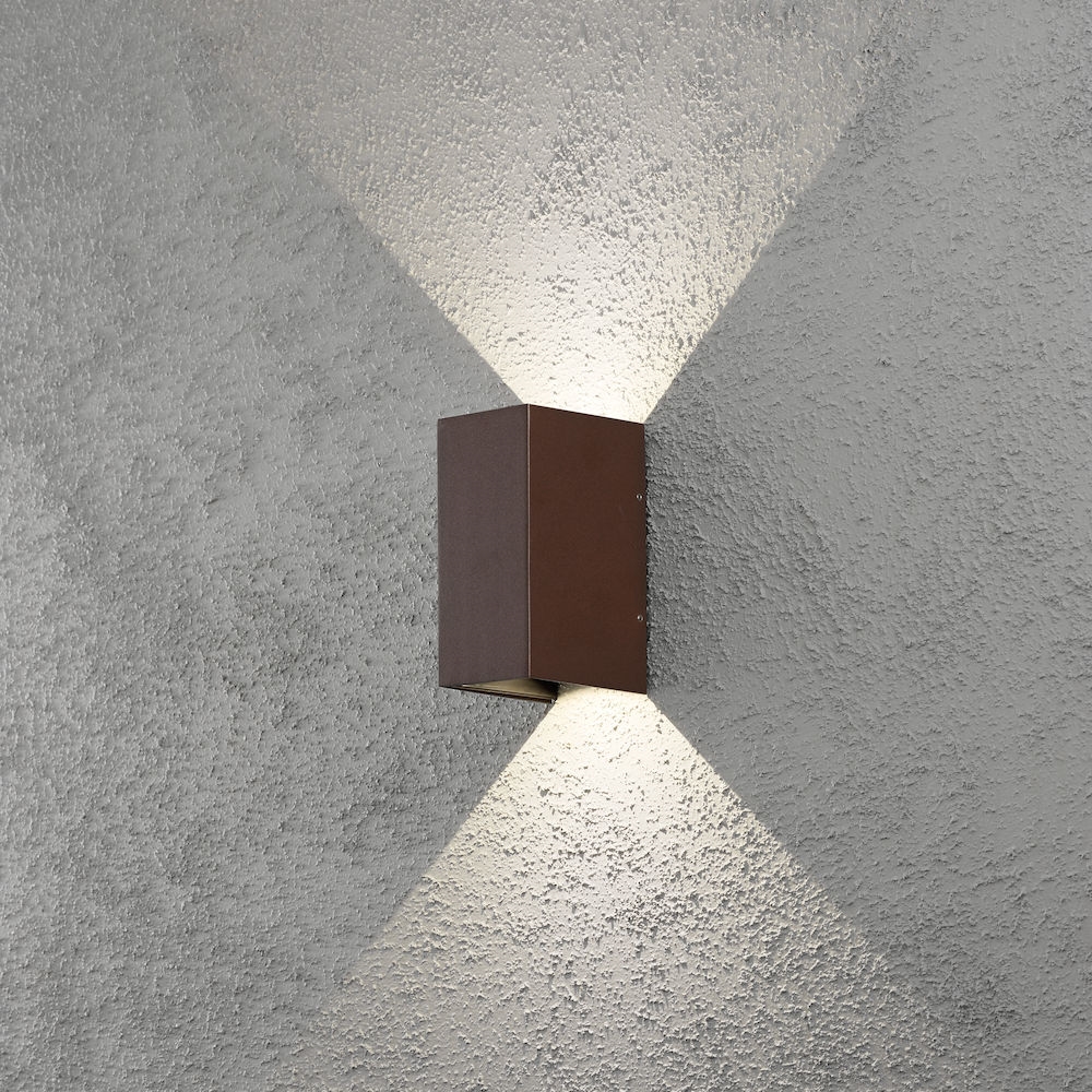 Vegglampe Gnosjö Konstsmide Cremona 2x3W Høyeffekt LED