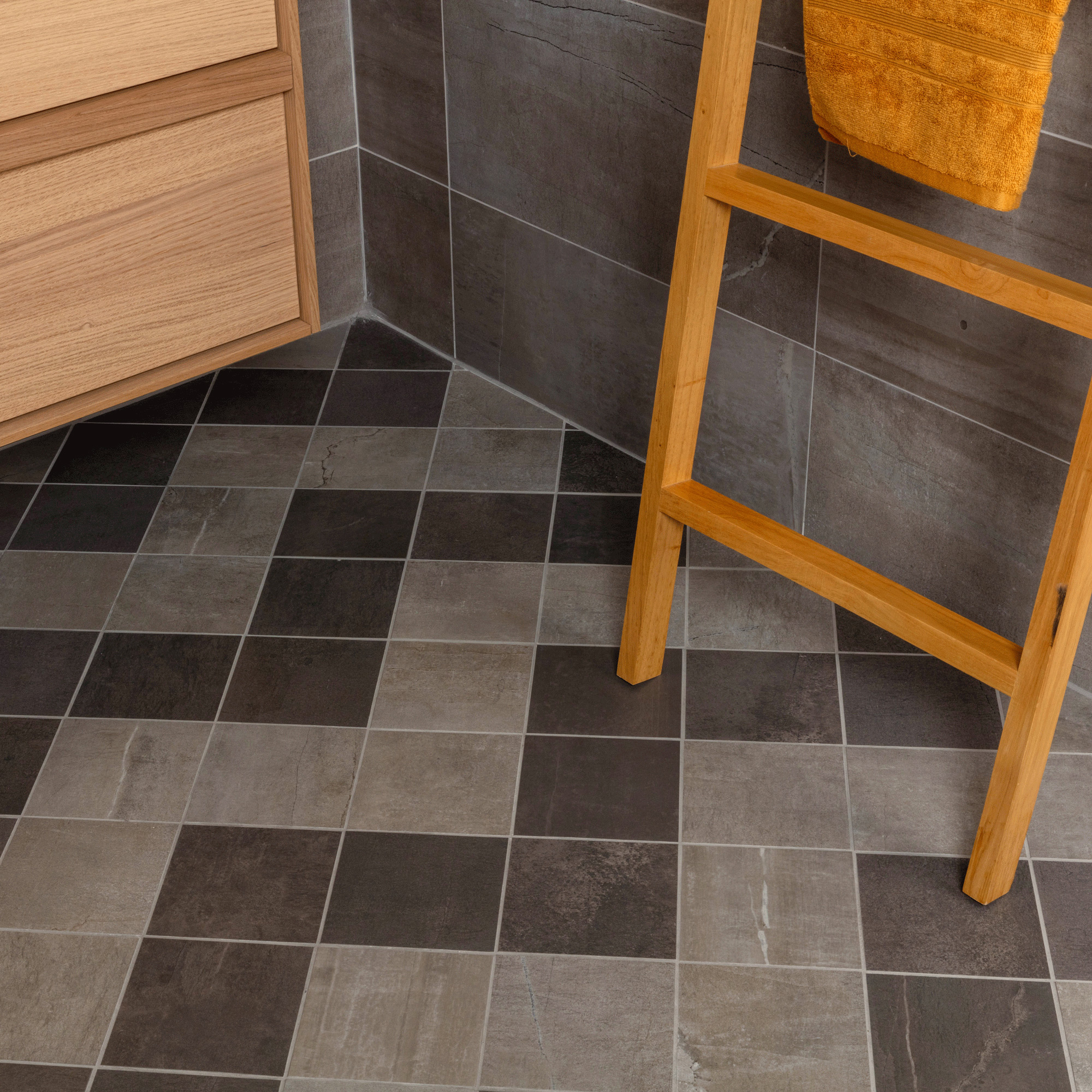 Klinker Marca Corona Stoneone Mørk Grå 15x15 cm