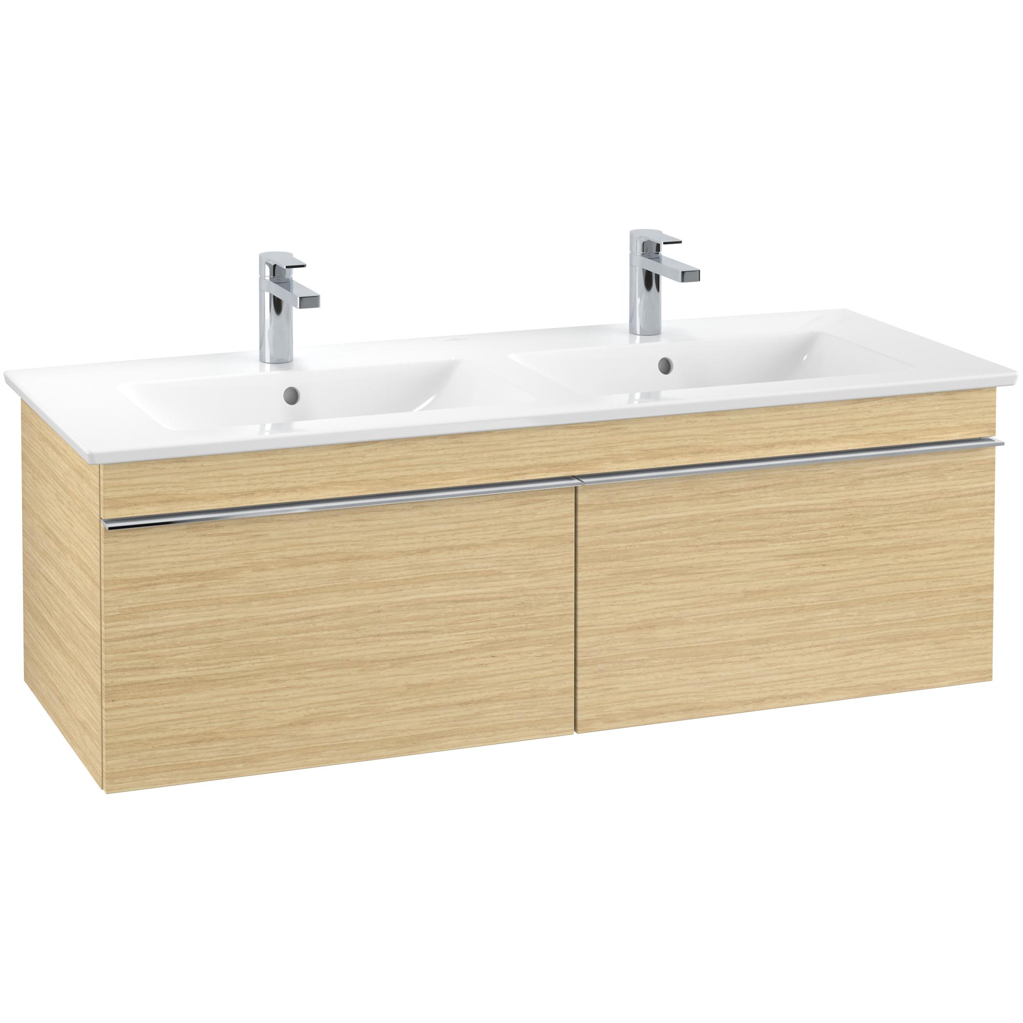 Tvättställsskåp Villeroy & Boch Venticello 125 cm med 2 Lådor för Dubbla Tvättställ | badrum - badrumsmobler - tvattstallsskap-och-kommod | KakelKungen