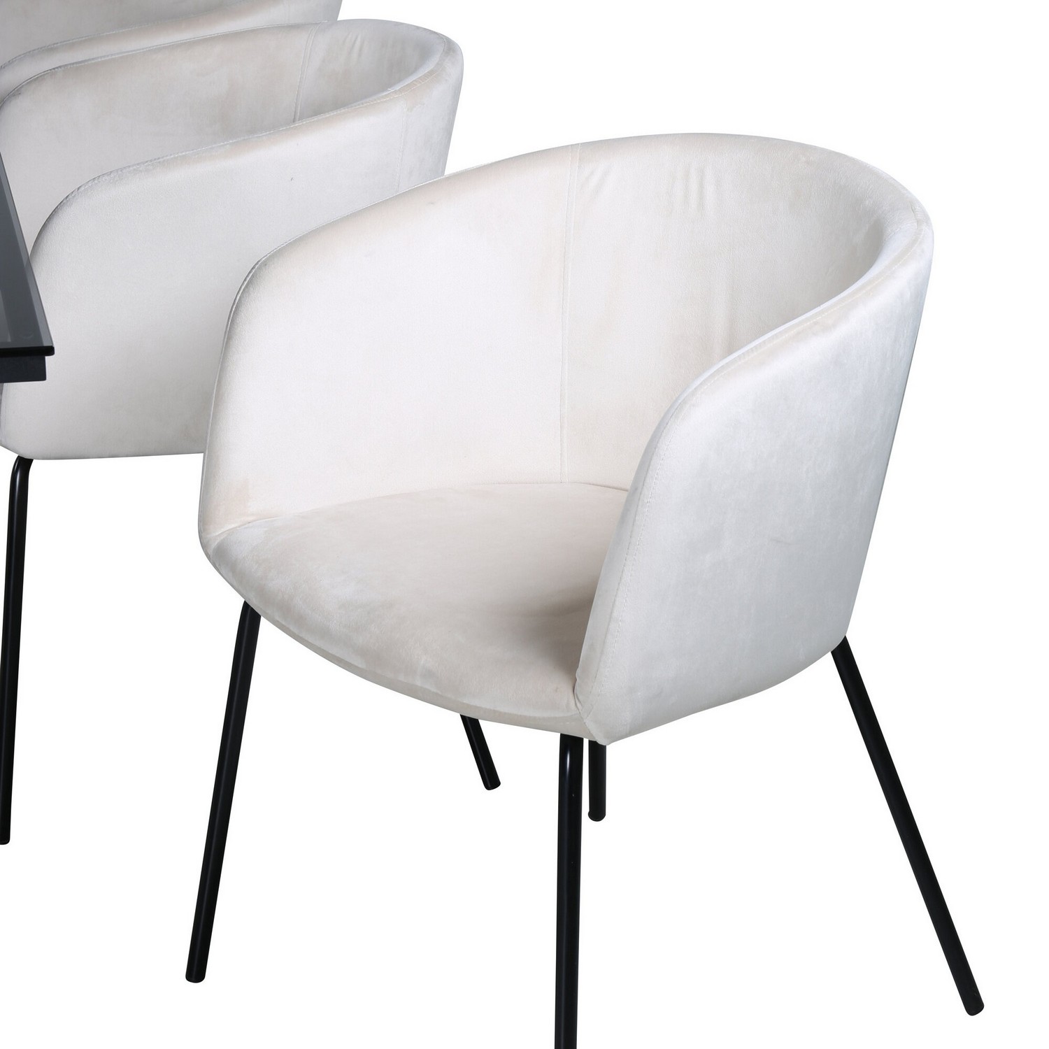 Spisegruppe Venture Home Lund med 6 Bergen Stoler