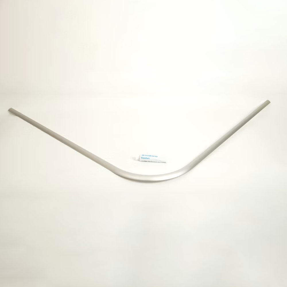 Golvsockel för Contura Shower Space 2000 Naturanodiserad 1200x1200 mm