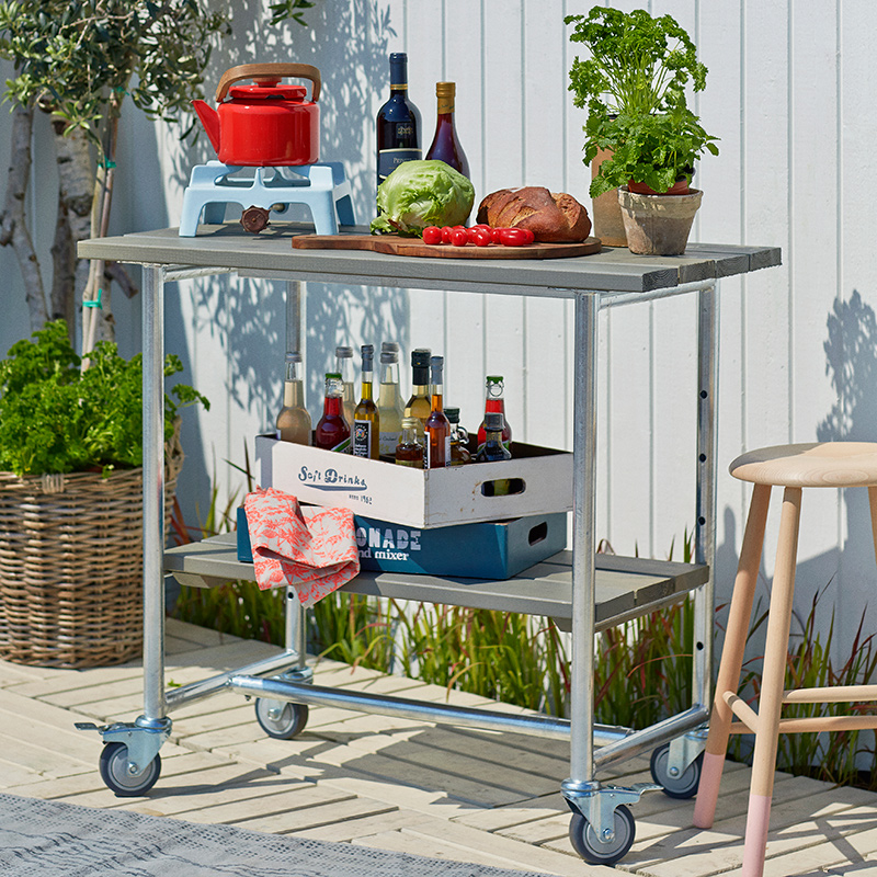Grillbord m/1 hylle PLUS Urban svart