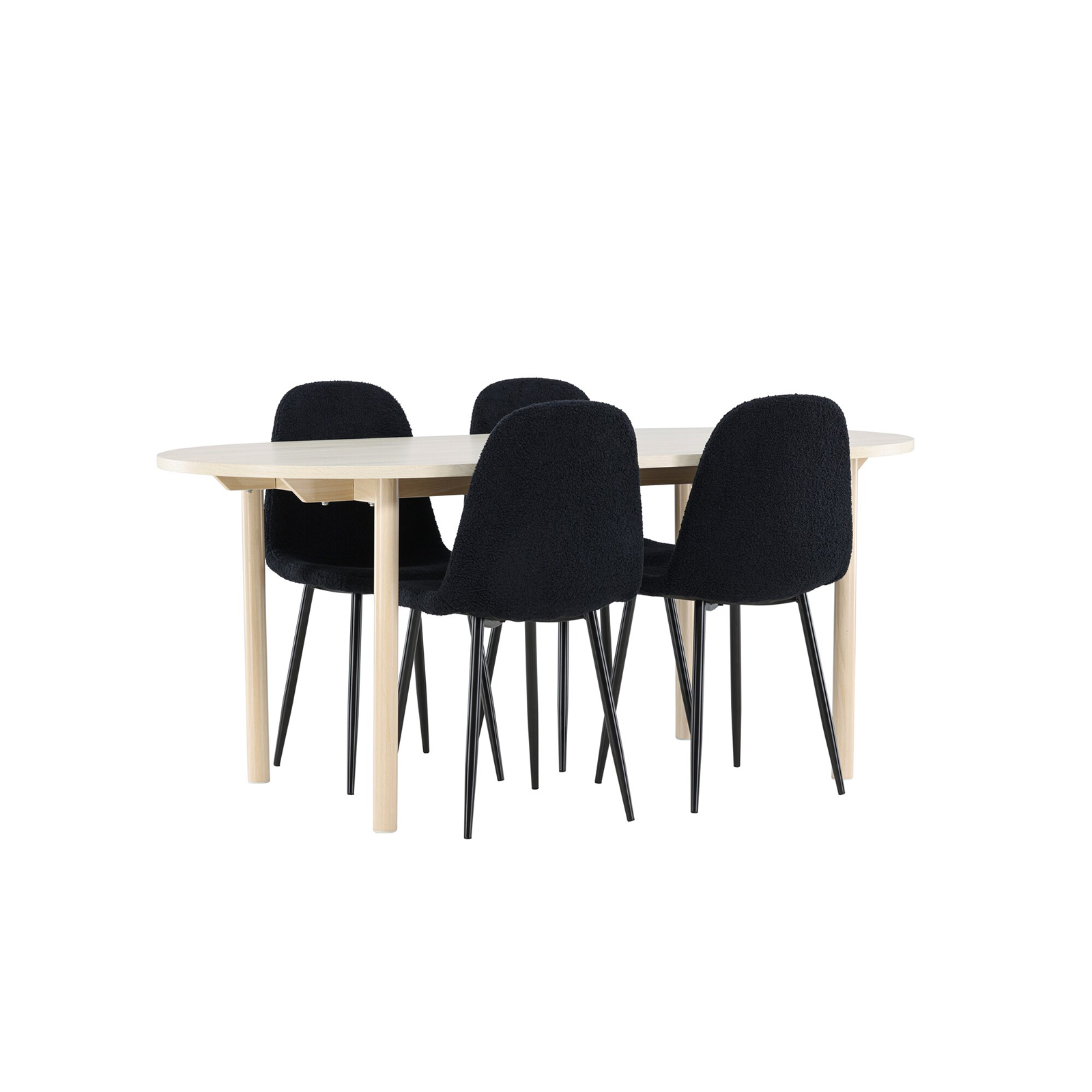 Spisegruppe Venture Home Andy 180 med 4 stk Polar Stoler Teddy