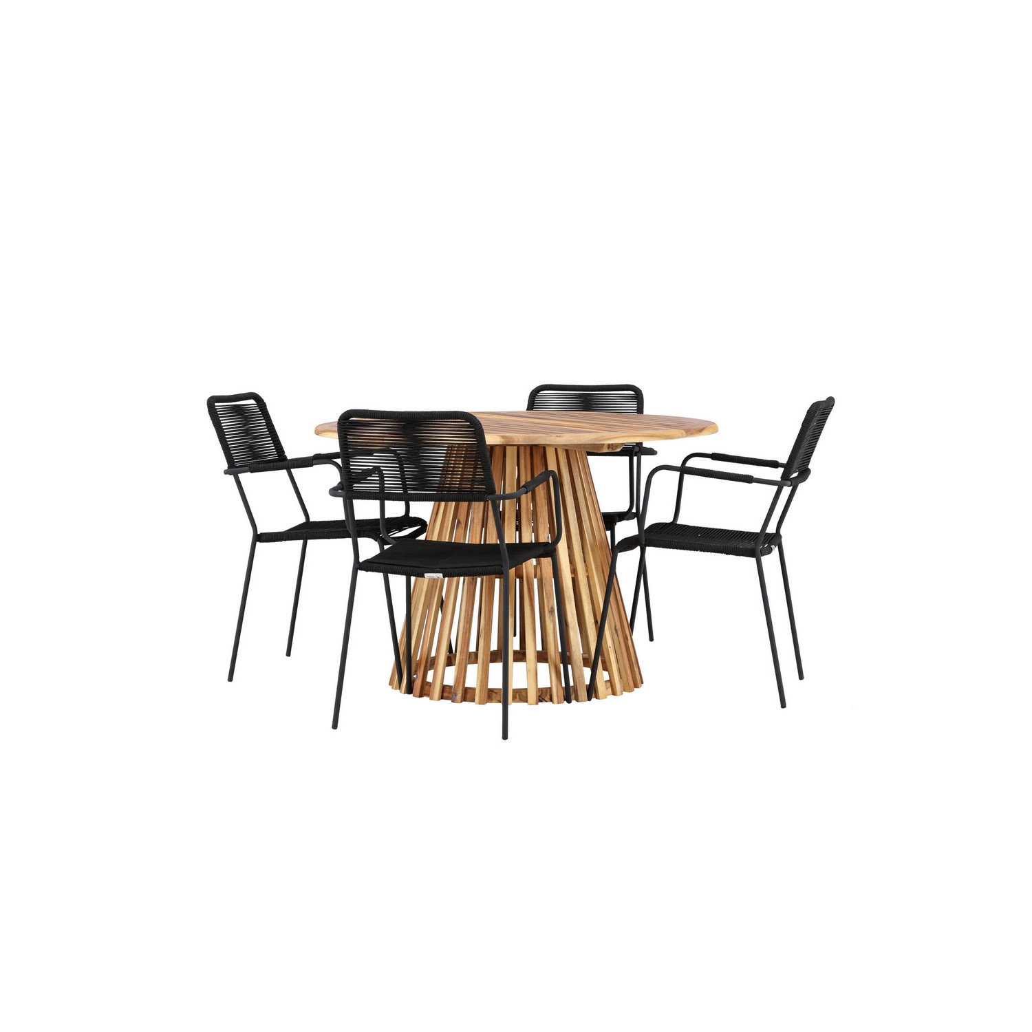 Hagegruppe Venture Home Lumpur med 4 Lindos Lenestoler