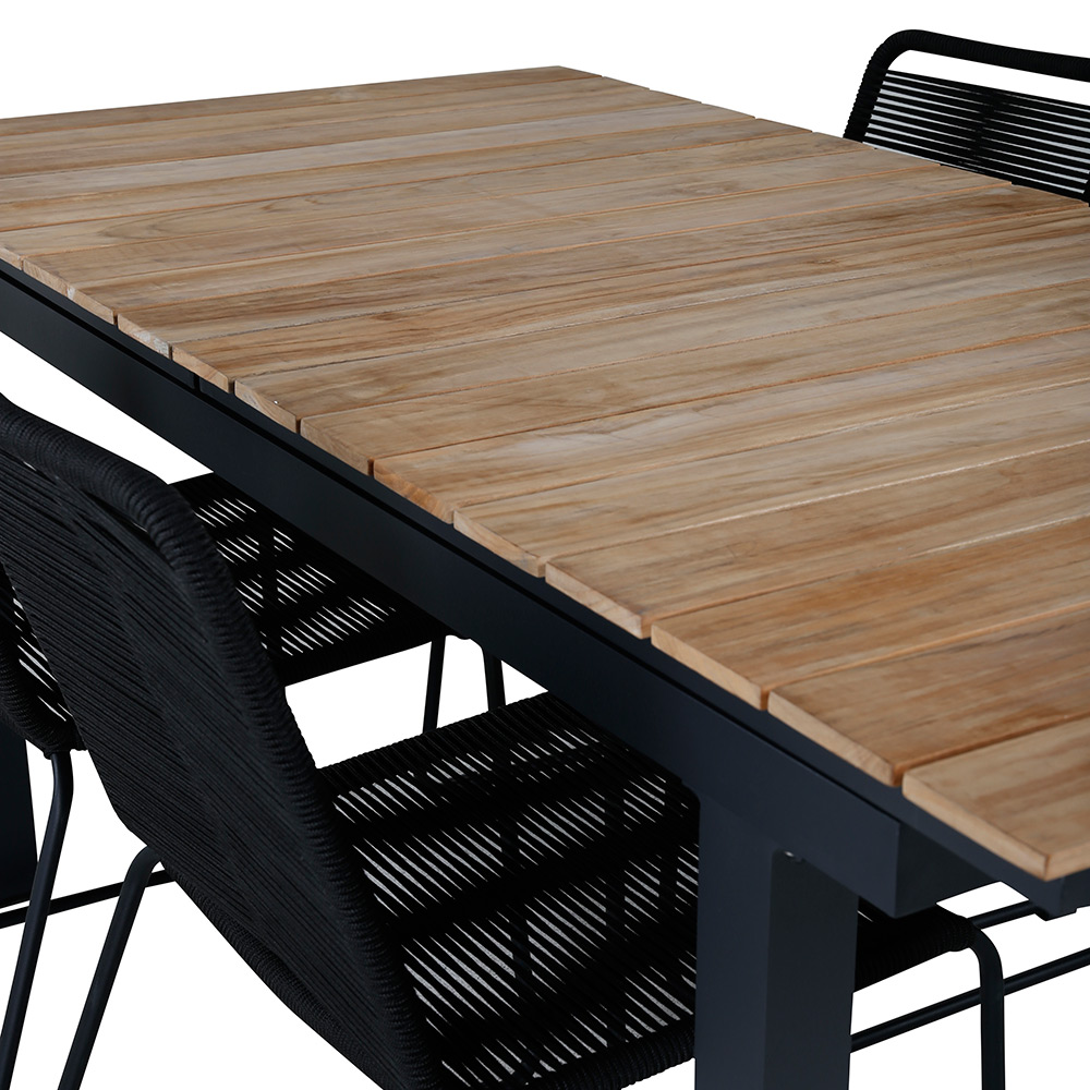 Spisegruppe Venture Home Mendi med 4 Levi Stoler