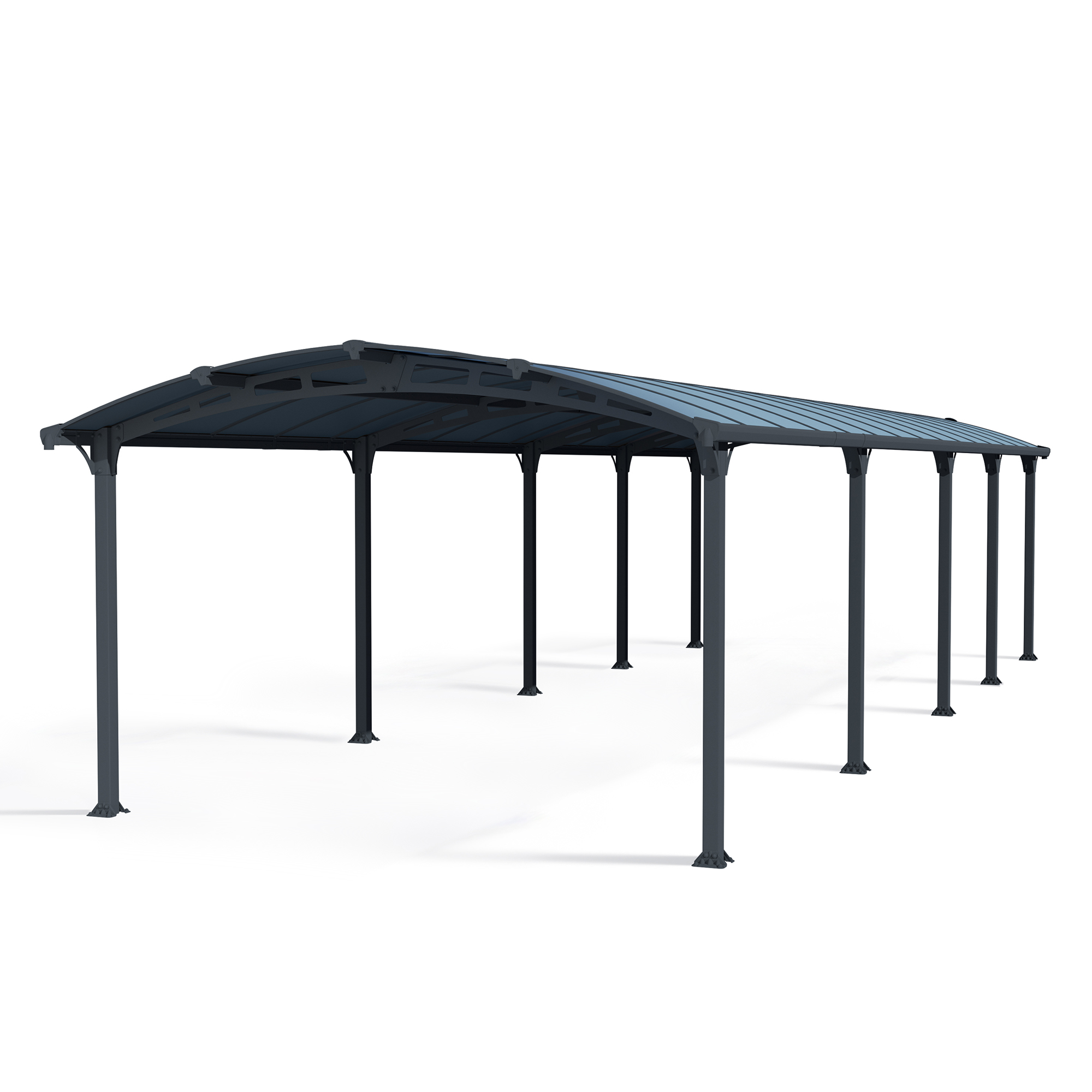 Dobbel Carport Canopia av Palram Arcadia i Metall 3,6x11 m