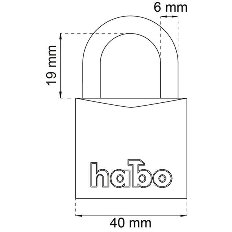 Hengelås Habo 903-1 Klasse 1, 2-Pk