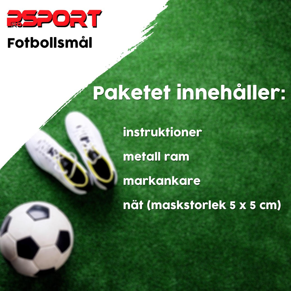 Fotballmål Prosport Official 2-pk 366 x 183 cm