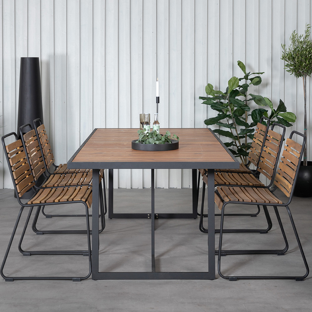 Spisegruppe Venture Home King med 6 Billy Spisestoler