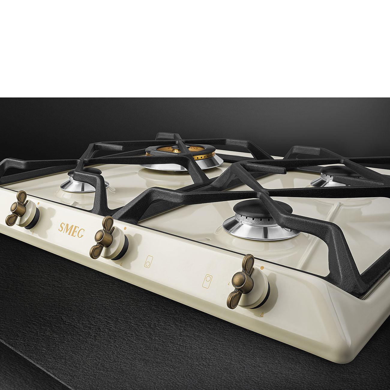 Smeg Gashäll Colonial SRV864POGH Creme