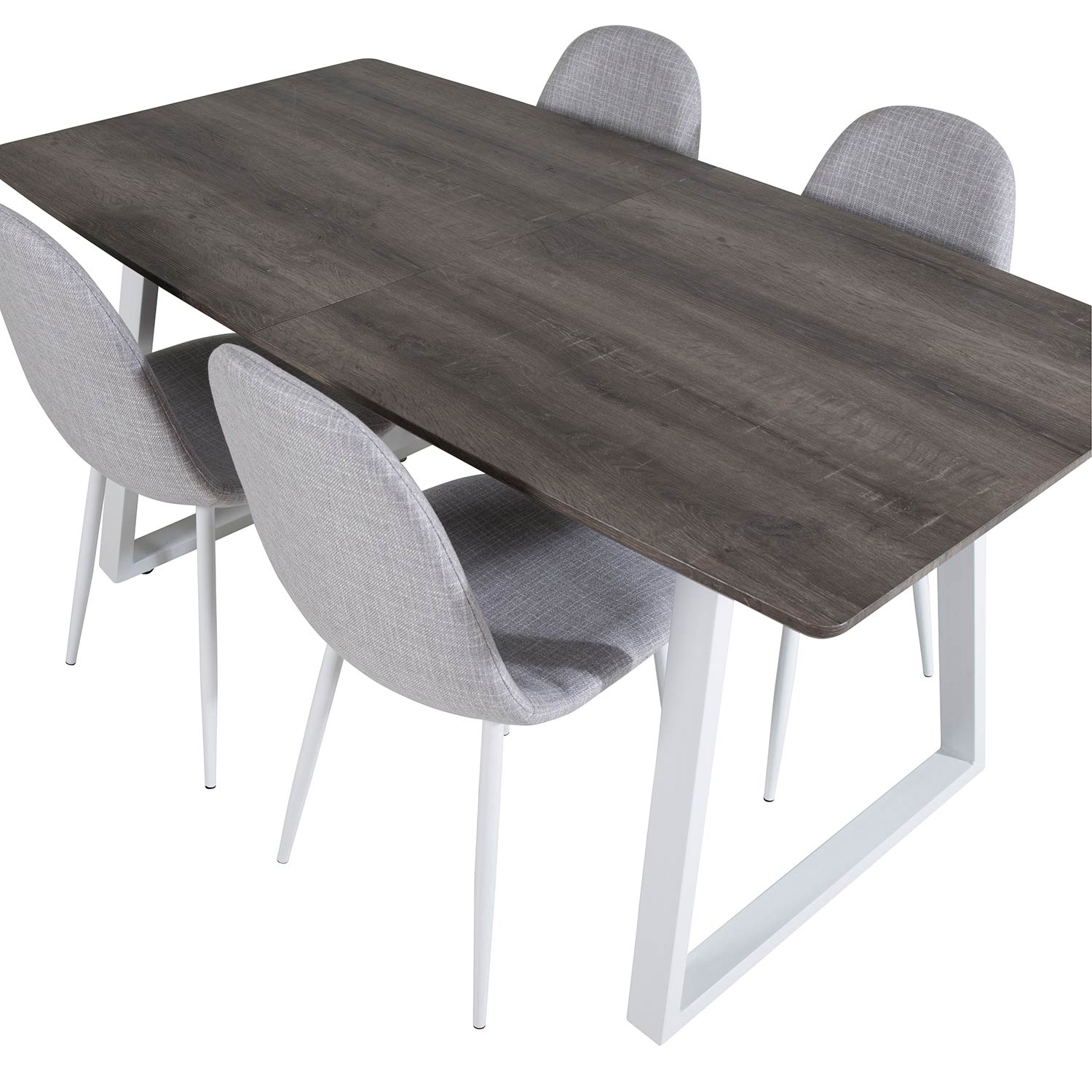 Spisegruppe Venture Home Ina med 4 Pobbie Stoler Polyester
