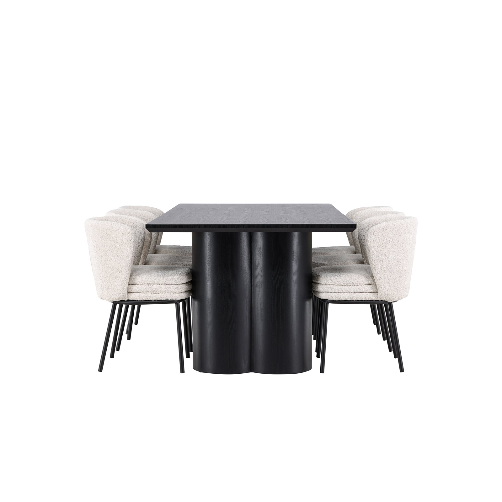 Spisegruppe Venture Home Olivia 210 med 6 stk Agnes Stoler