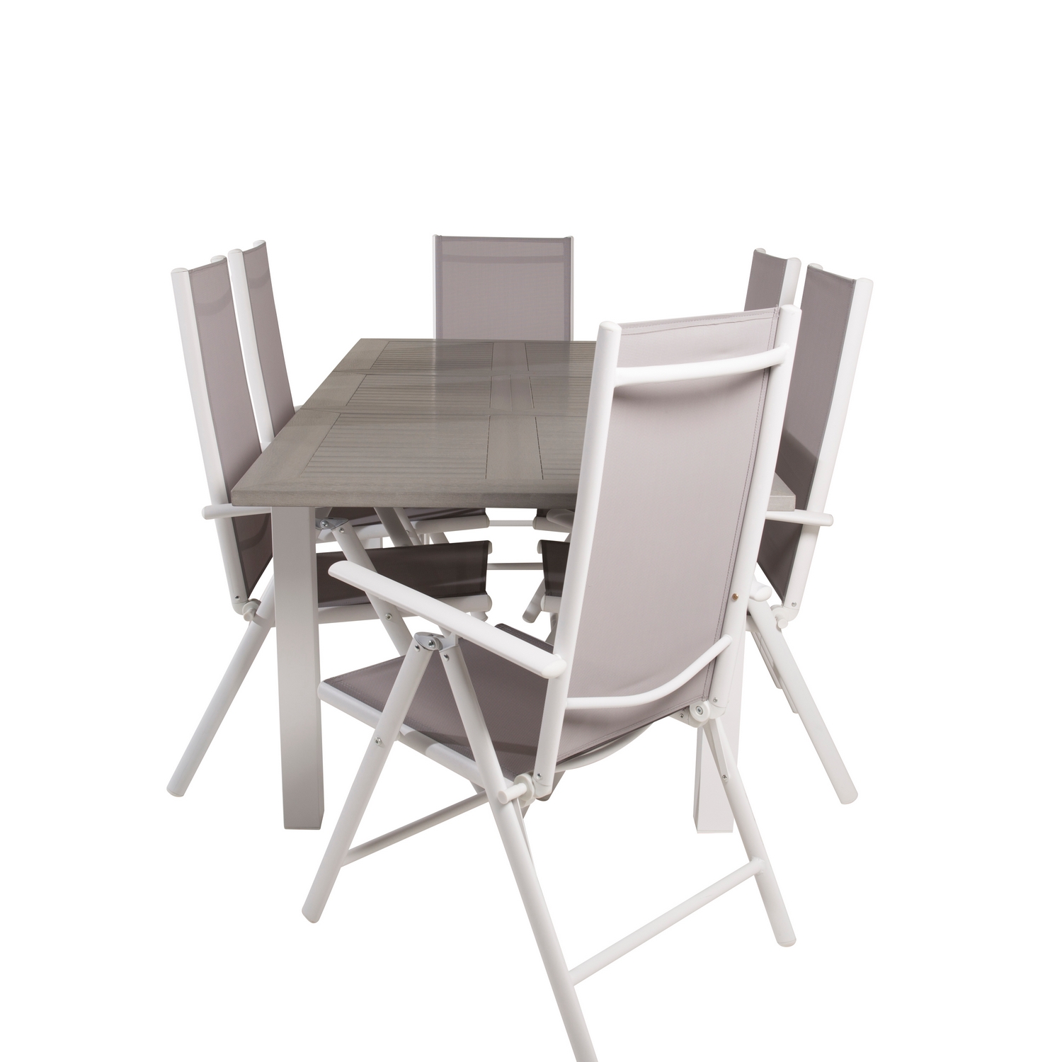 Spisegruppe Venture Home Aleyna 152/210 med 6 Bront Stoler