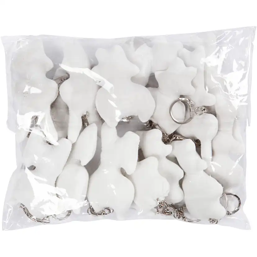 Stoffigurer Creativ Company Hvit 6-10 cm 15 stk/1 Pk