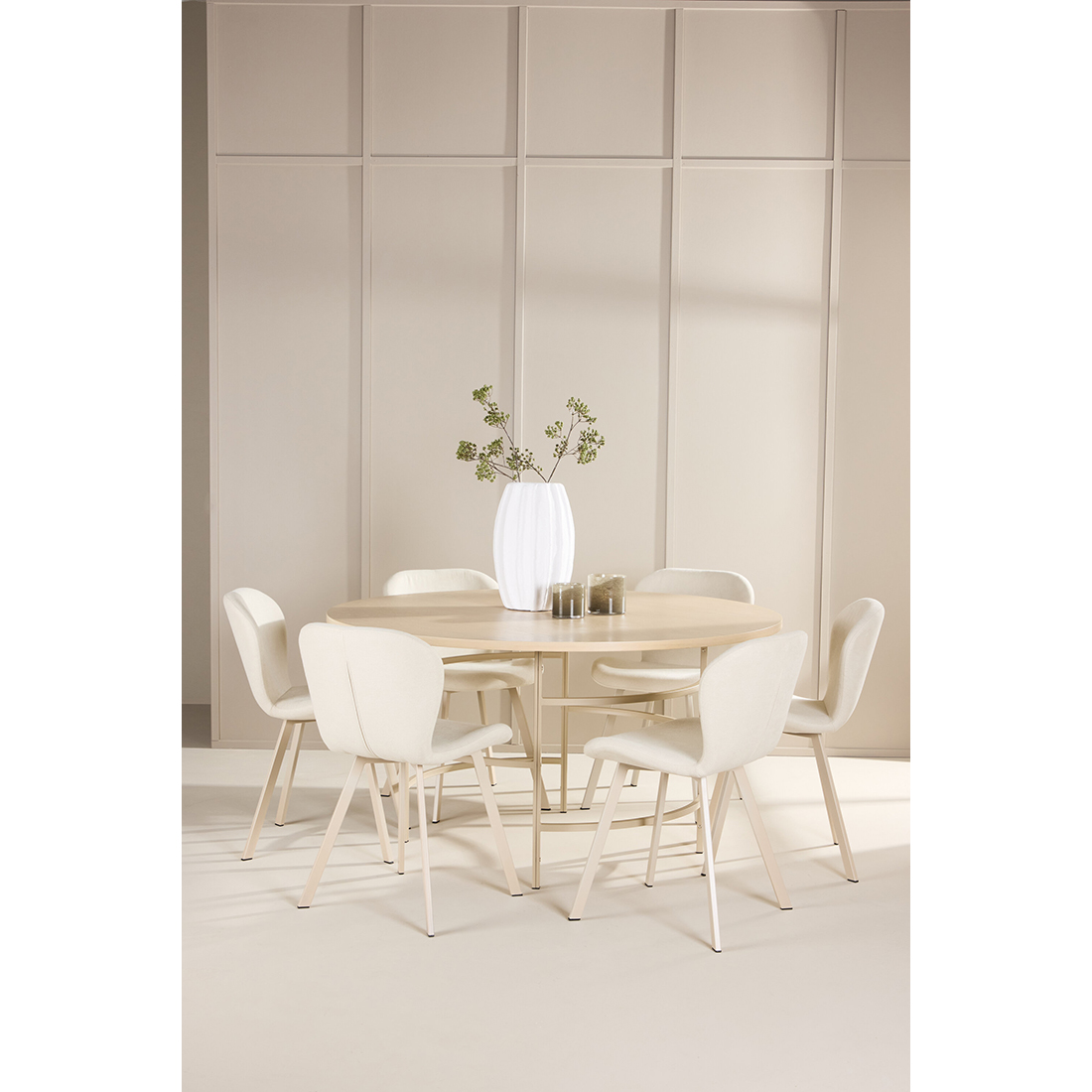 Spisegruppe Venture Home Copenhagen Ø140 cm med 6st Lilja Spisestoler