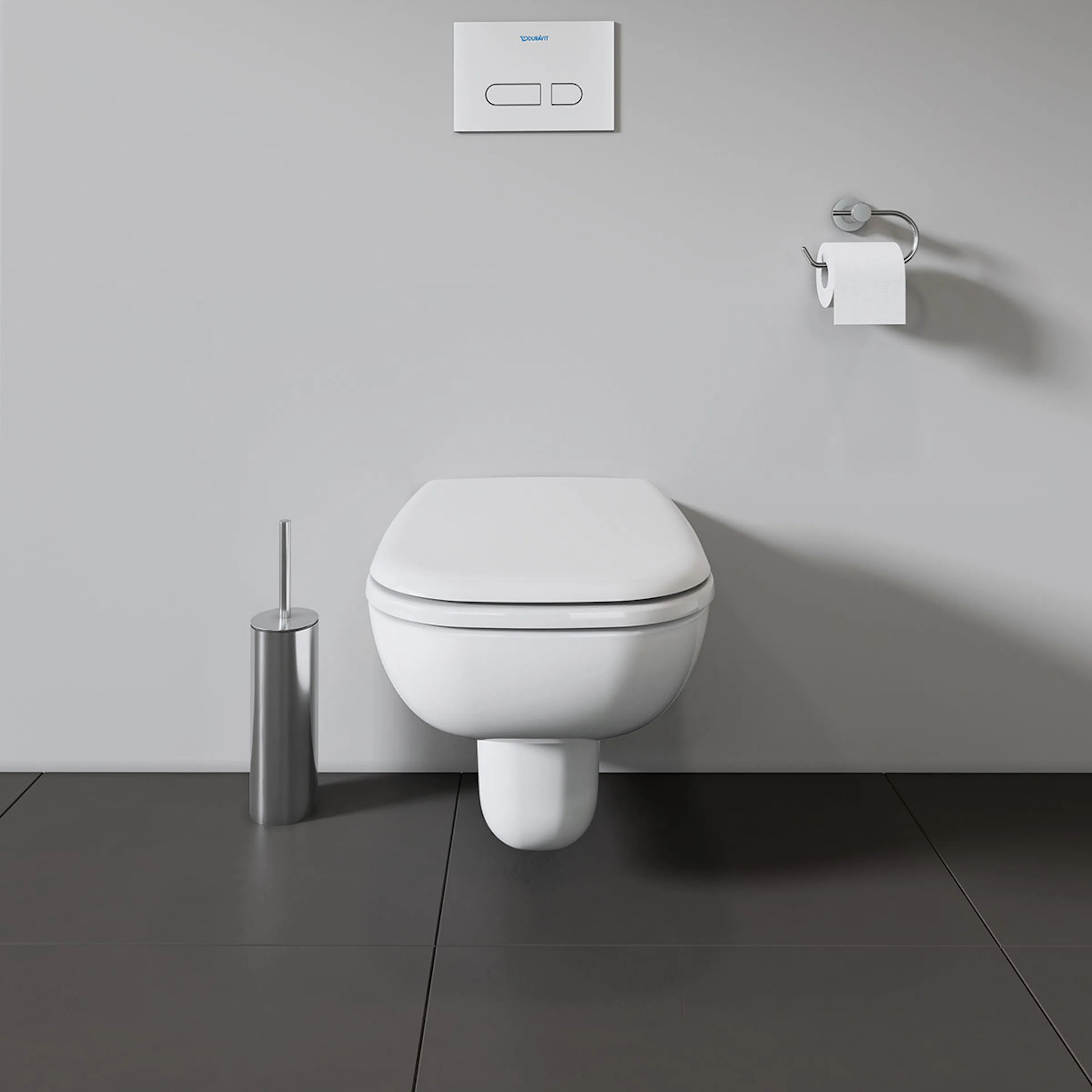Vegghengt Toalett Duravit D-Code Rimless med Toalettsete