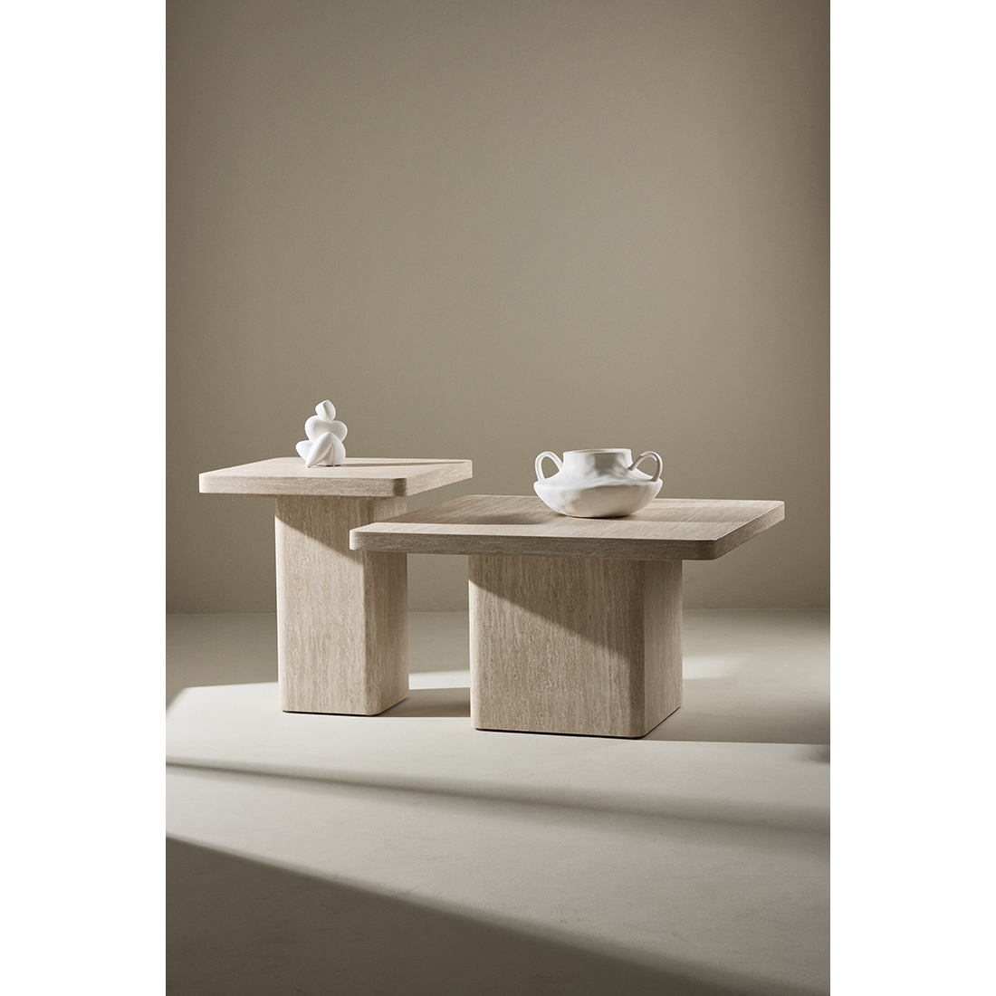 Sofabord Venture Home Qvart Set 80x80x46 cm & 50x50x56 cm